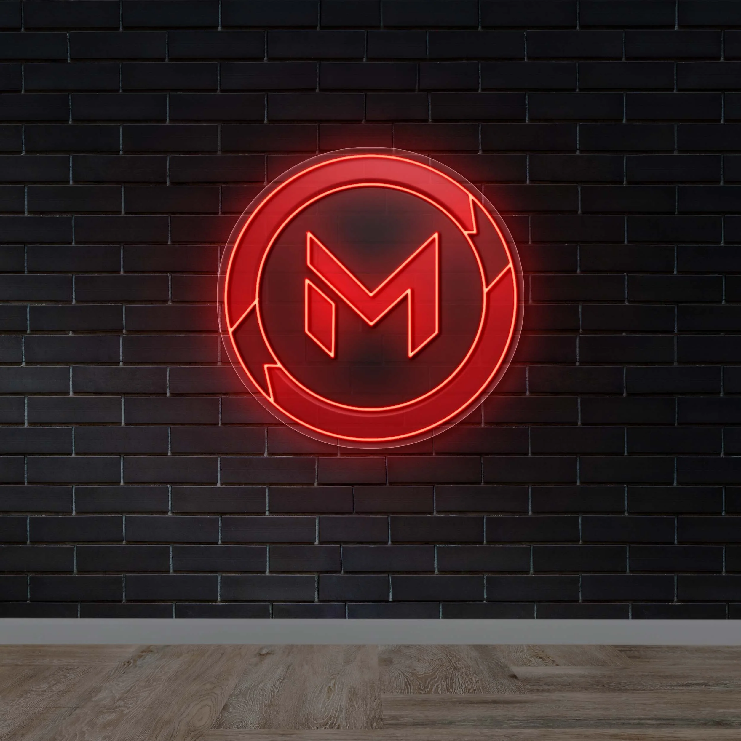 M - Premium Neon Artwork
