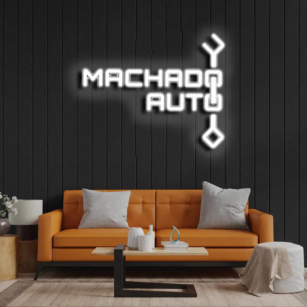 Machado Auto - Premium Neon Artwork