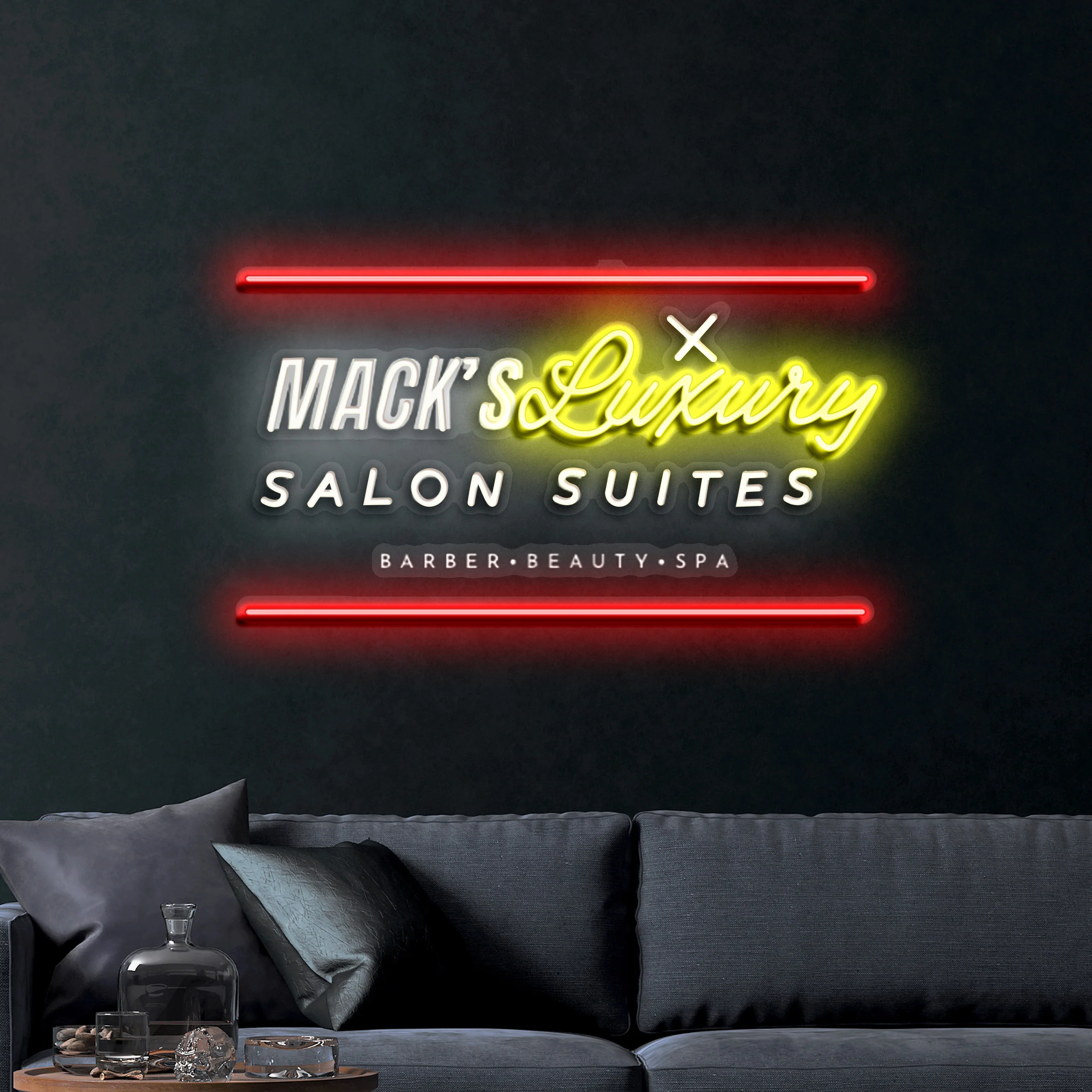 Mack's Luxury Salon Suites – Premium Neon Artwork