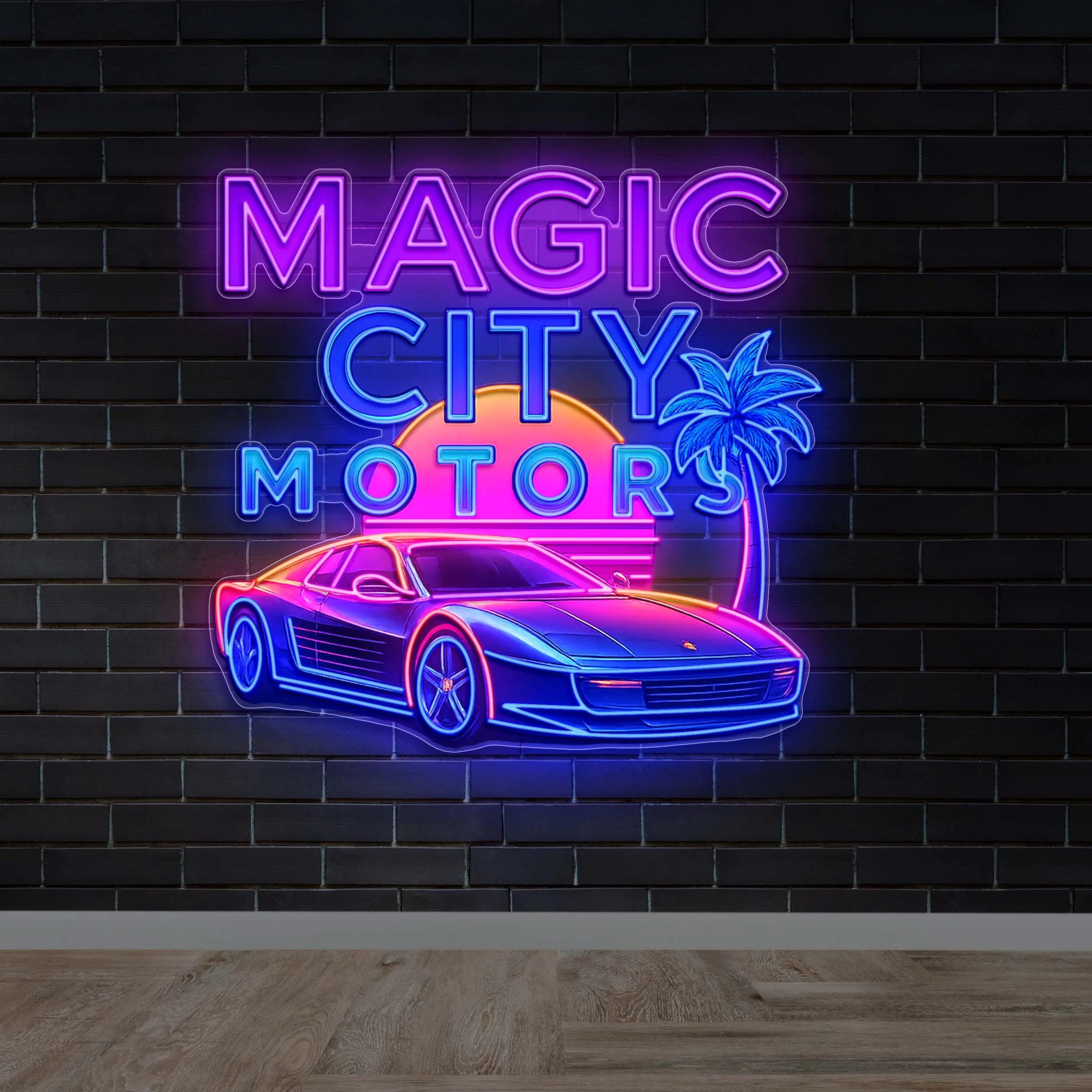 MAGIC CITY MOTORS - Premium Neon Artwork
