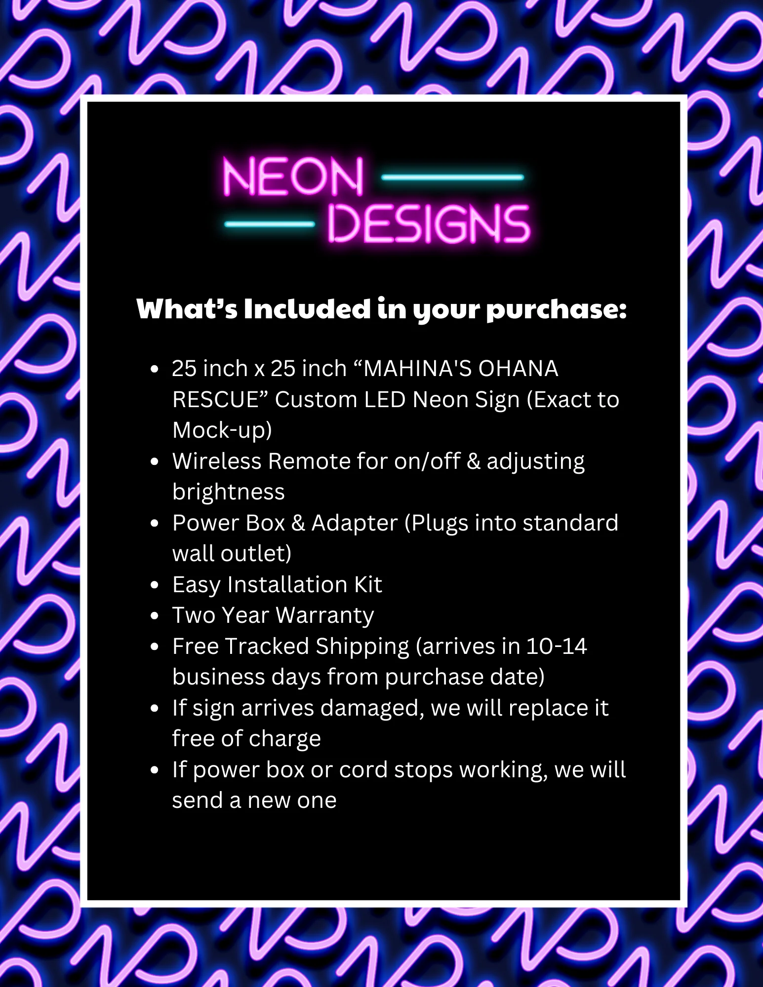 MAHINA'S OHANA RESCUE - Premium Neon Artwork - Image 2