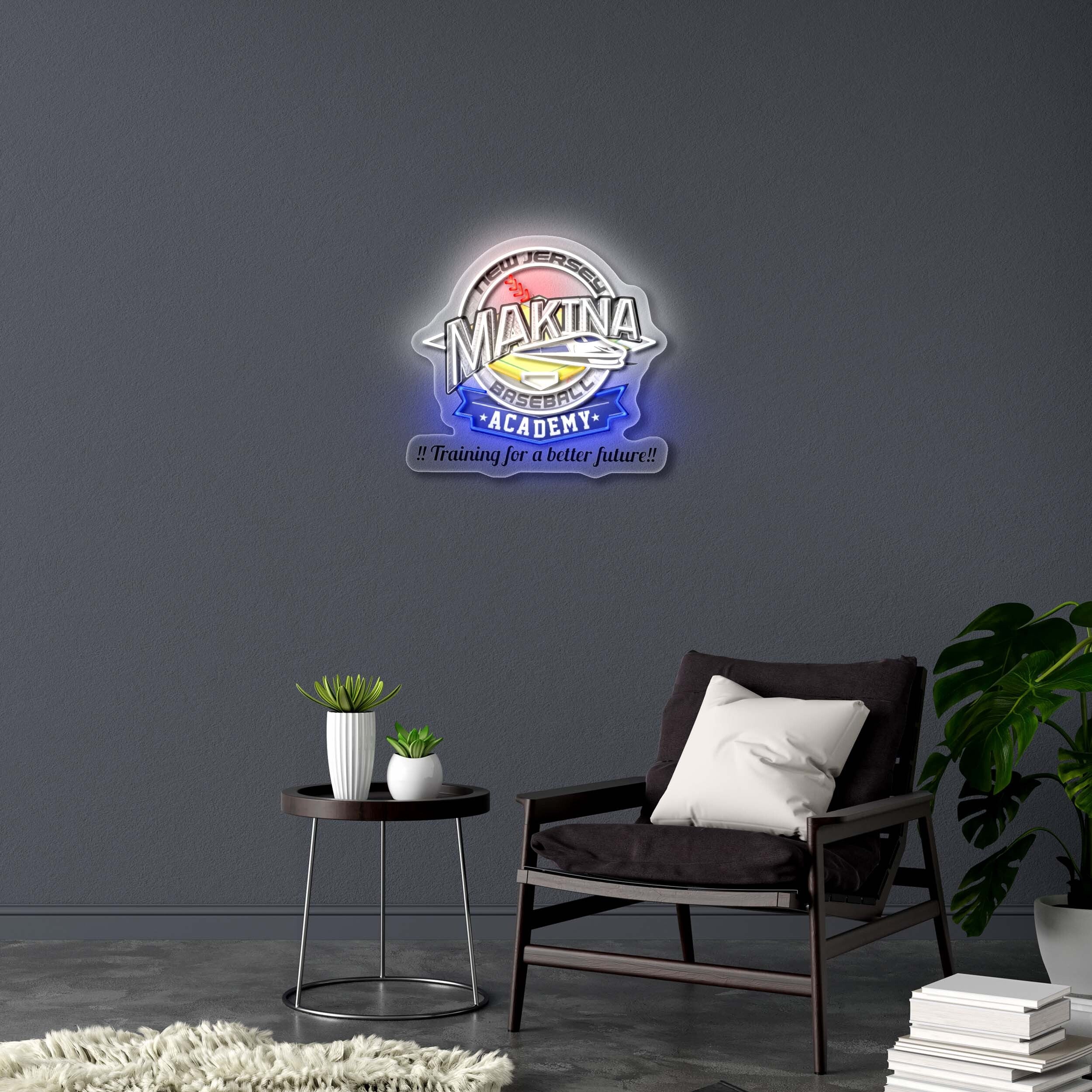 Makina Baseball Academy - Premium Neon Artwork - Image 2