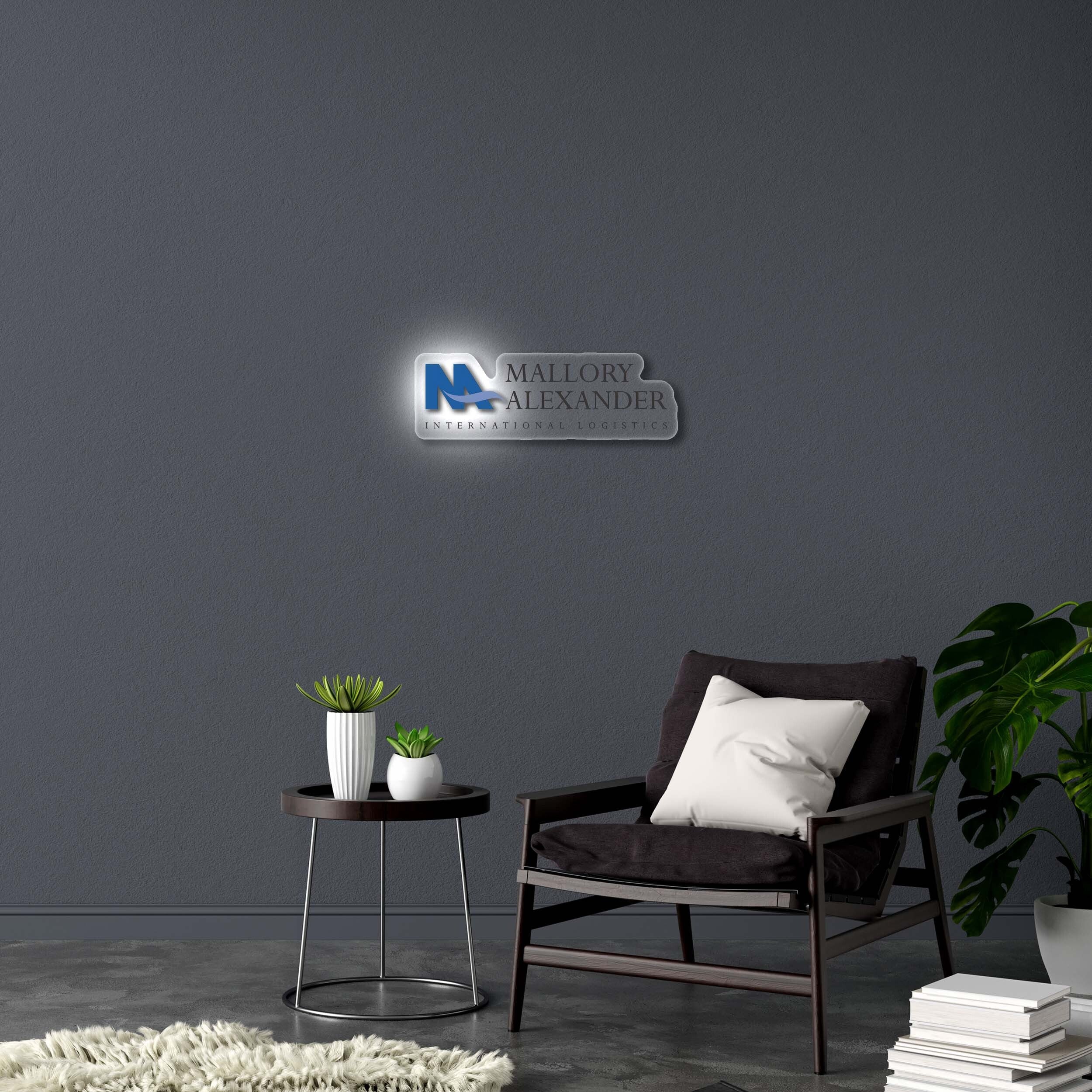 MALLORY ALEXANDER INTERNATIONAL LOGISTICS - Premium Neon Artwork