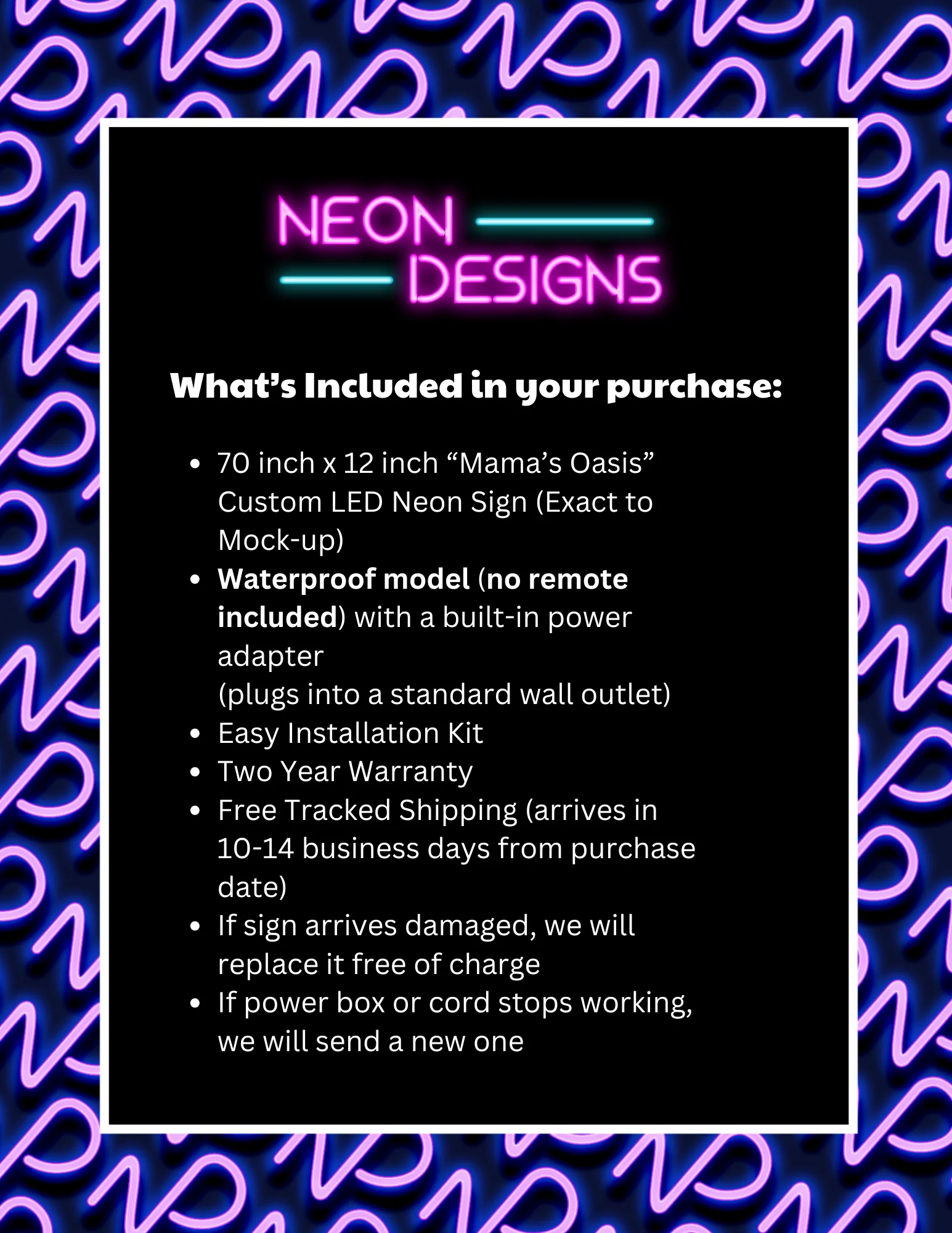 Mama’s Oasis - Premium Neon Artwork - Image 2