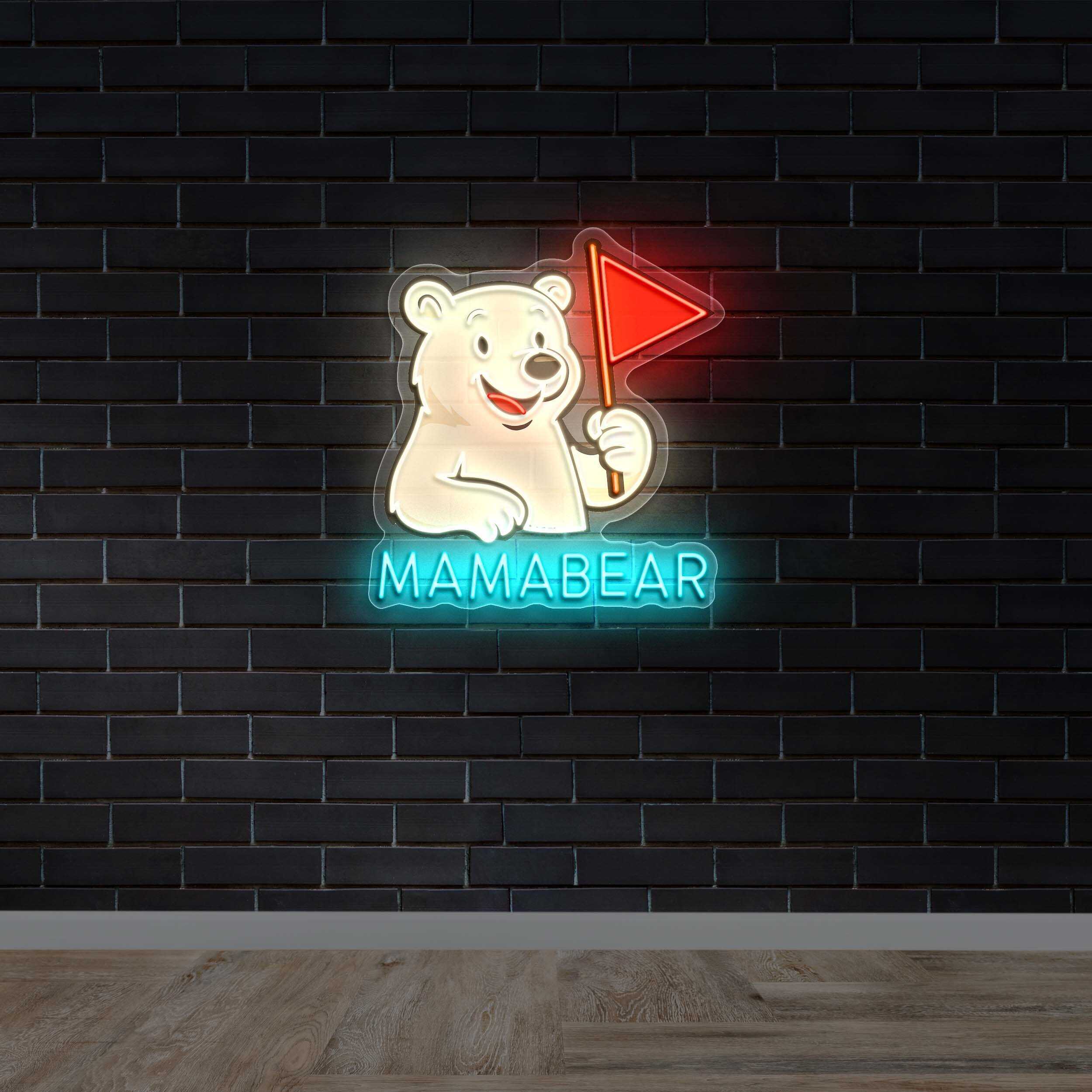 MAMA BEAR - Premium Neon Artwork