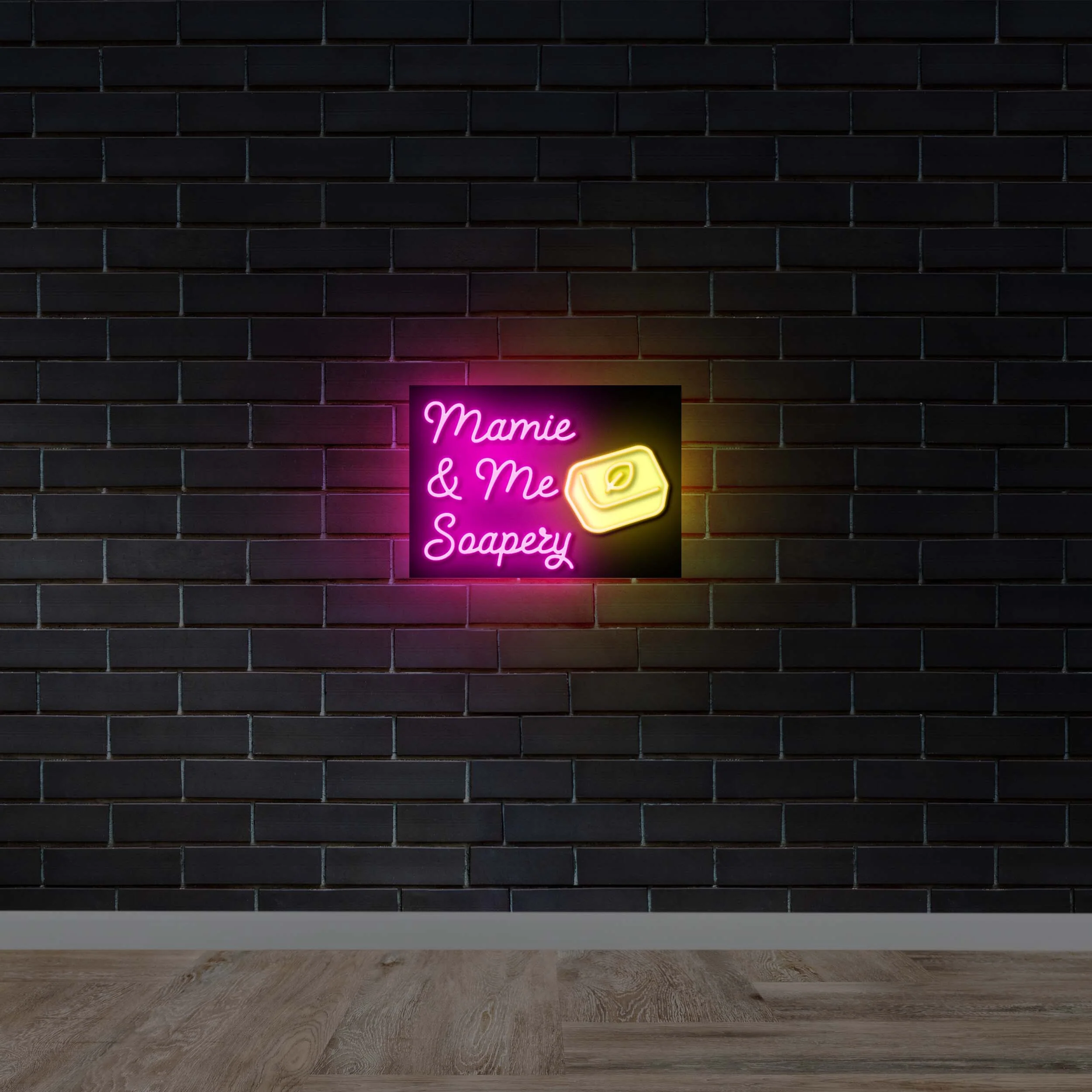 Mamie & Me Soapery - Premium Neon Artwork - Image 3