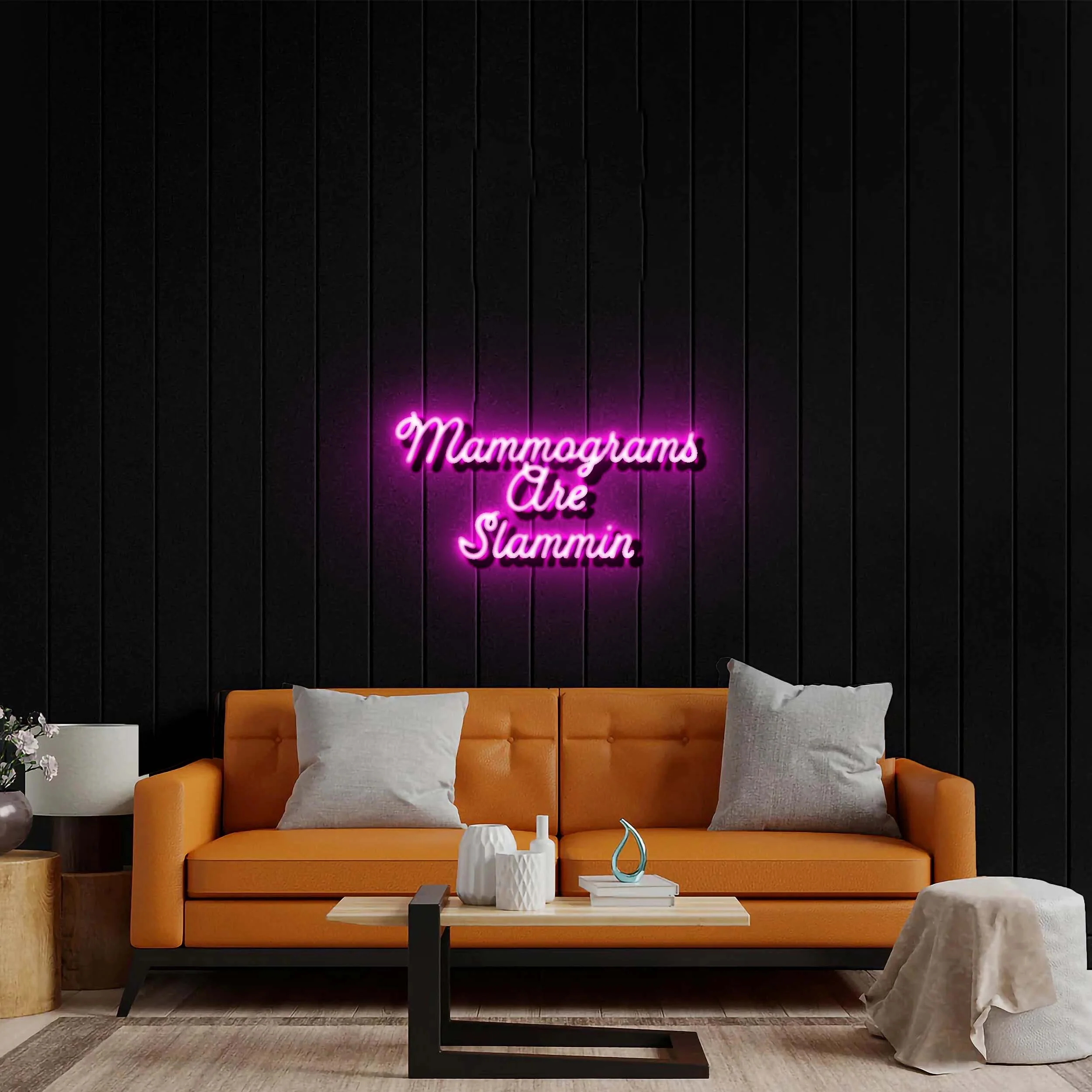 Mammograms - Premium Neon Artwork