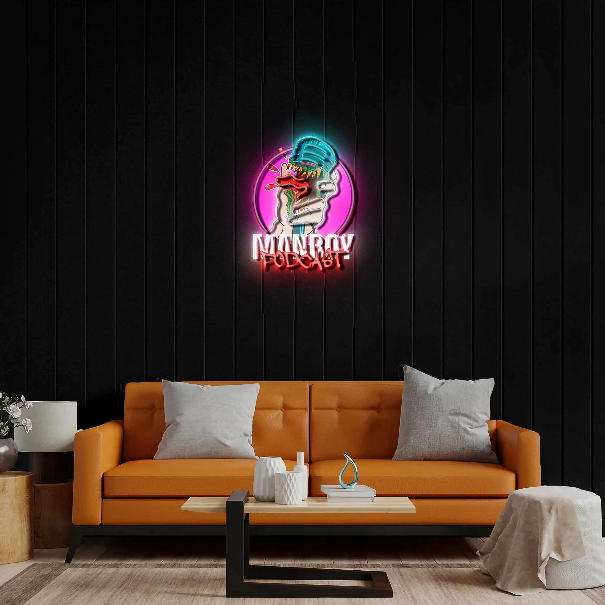 MANBOY PODCAST  - Premium Neon Artwork