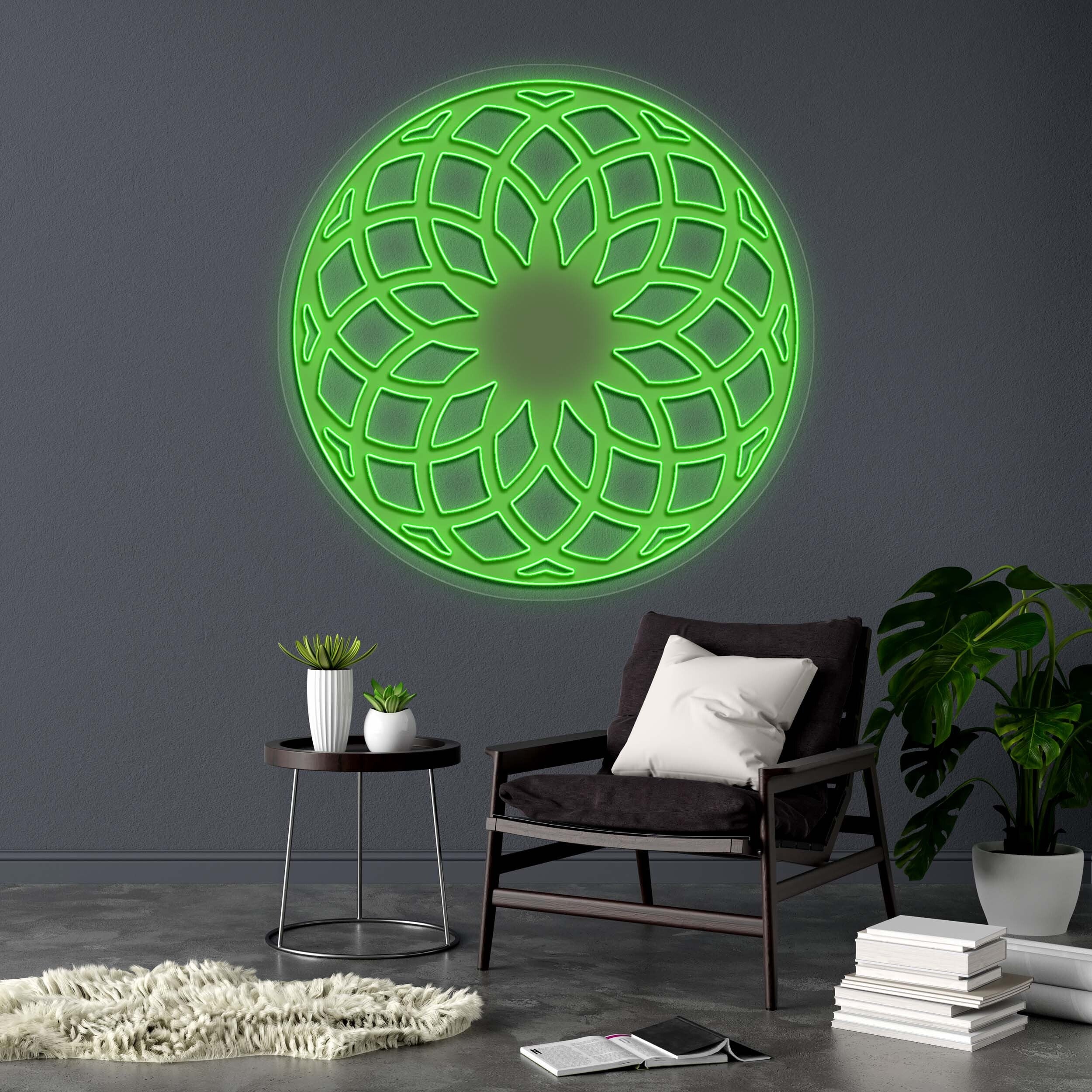 Mandala - Premium Neon Artwork