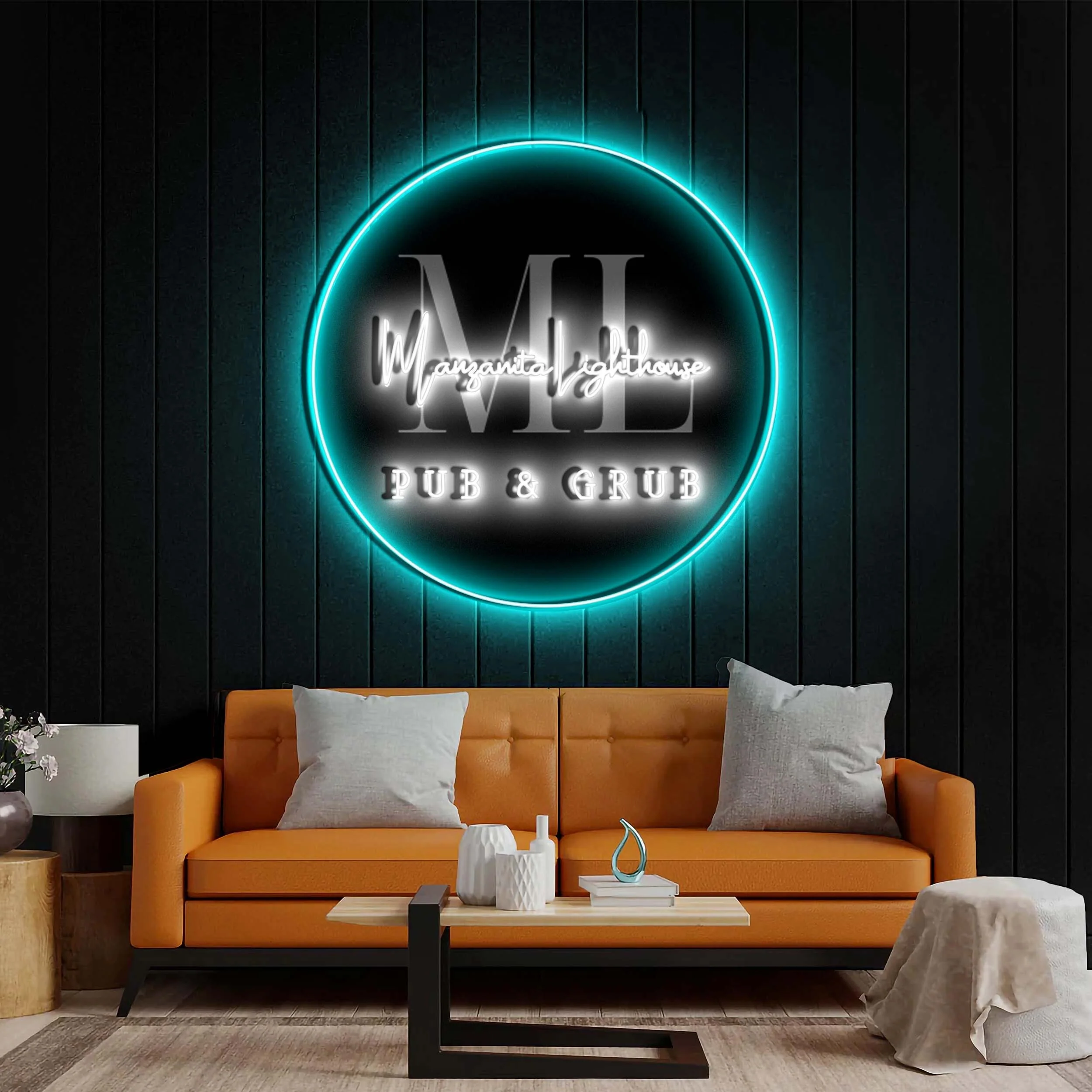 Manzanita Lighthouse - Premium Neon Artwork