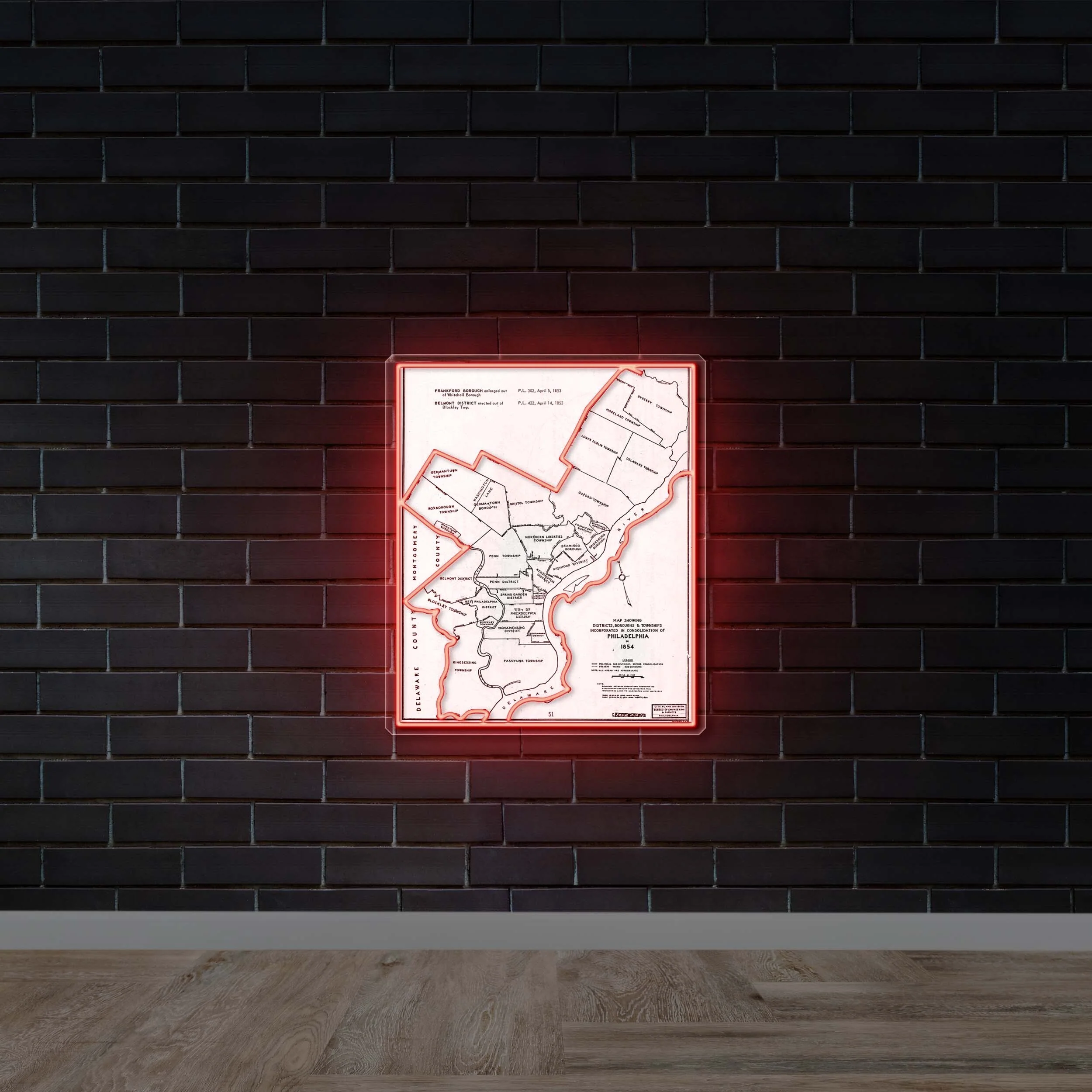 MAP - Premium Neon Artwork