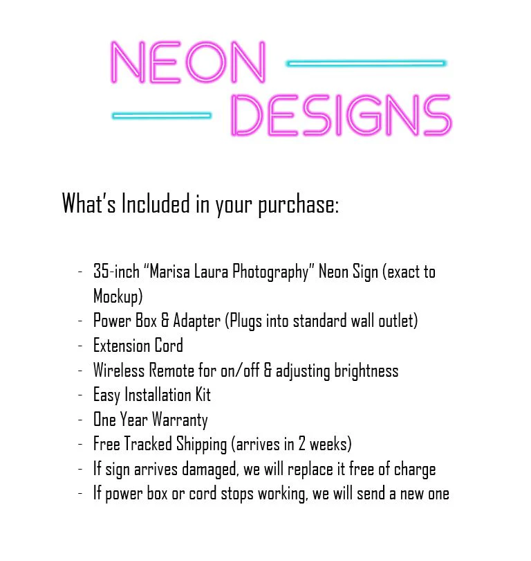 Marisa Laura Photography - Premium Neon Artwork - Image 2