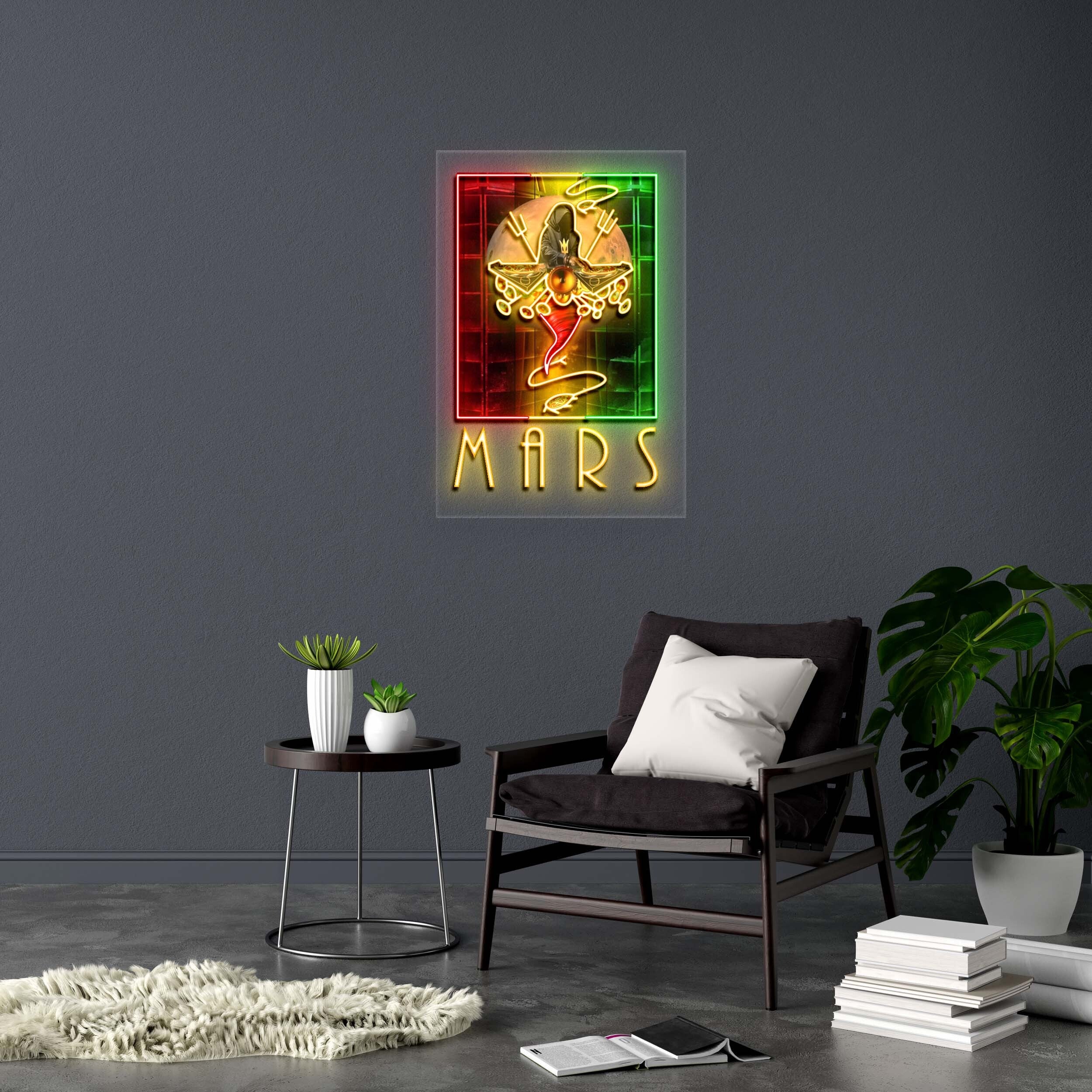 MARS - Premium Neon Artwork