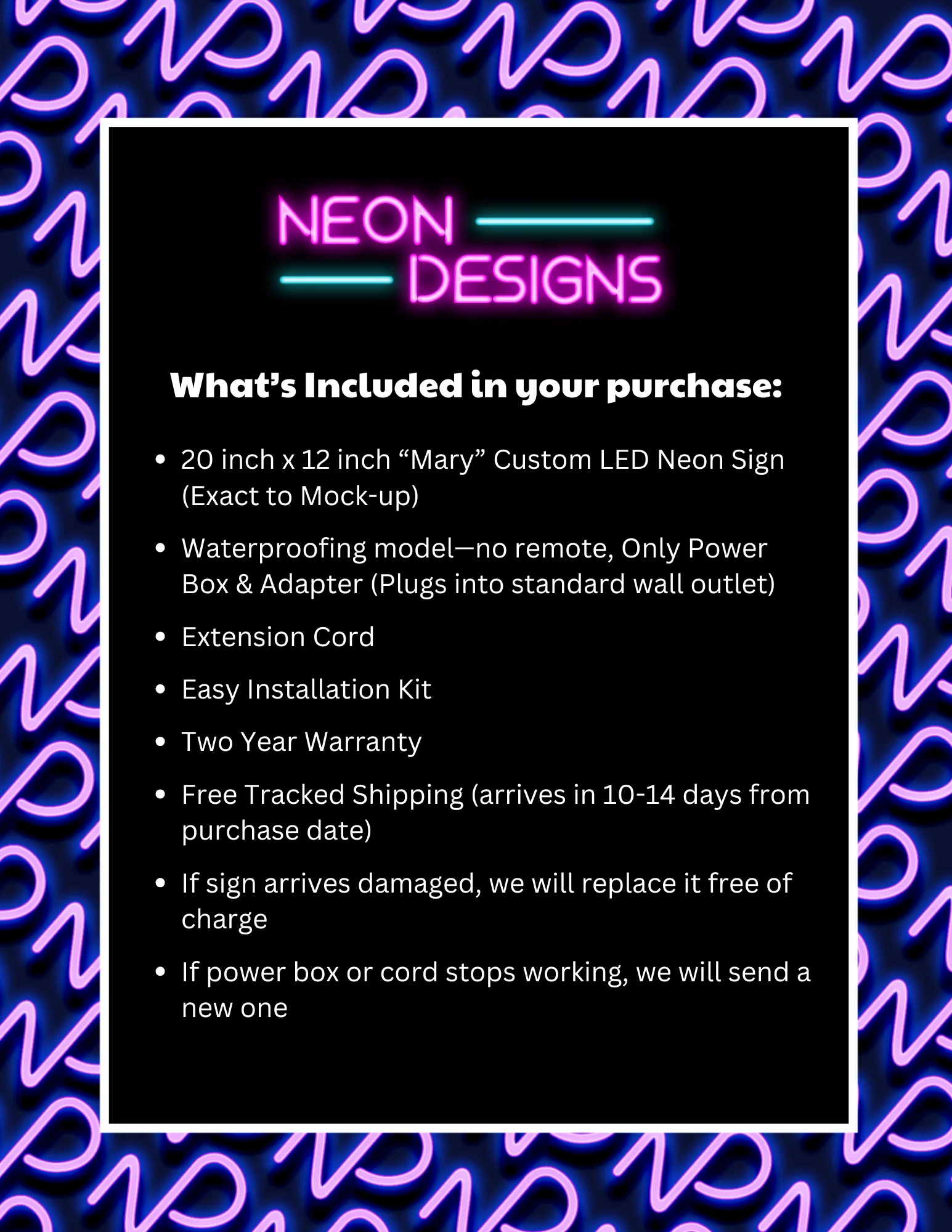 Mary - Premium Neon Artwork - Image 2