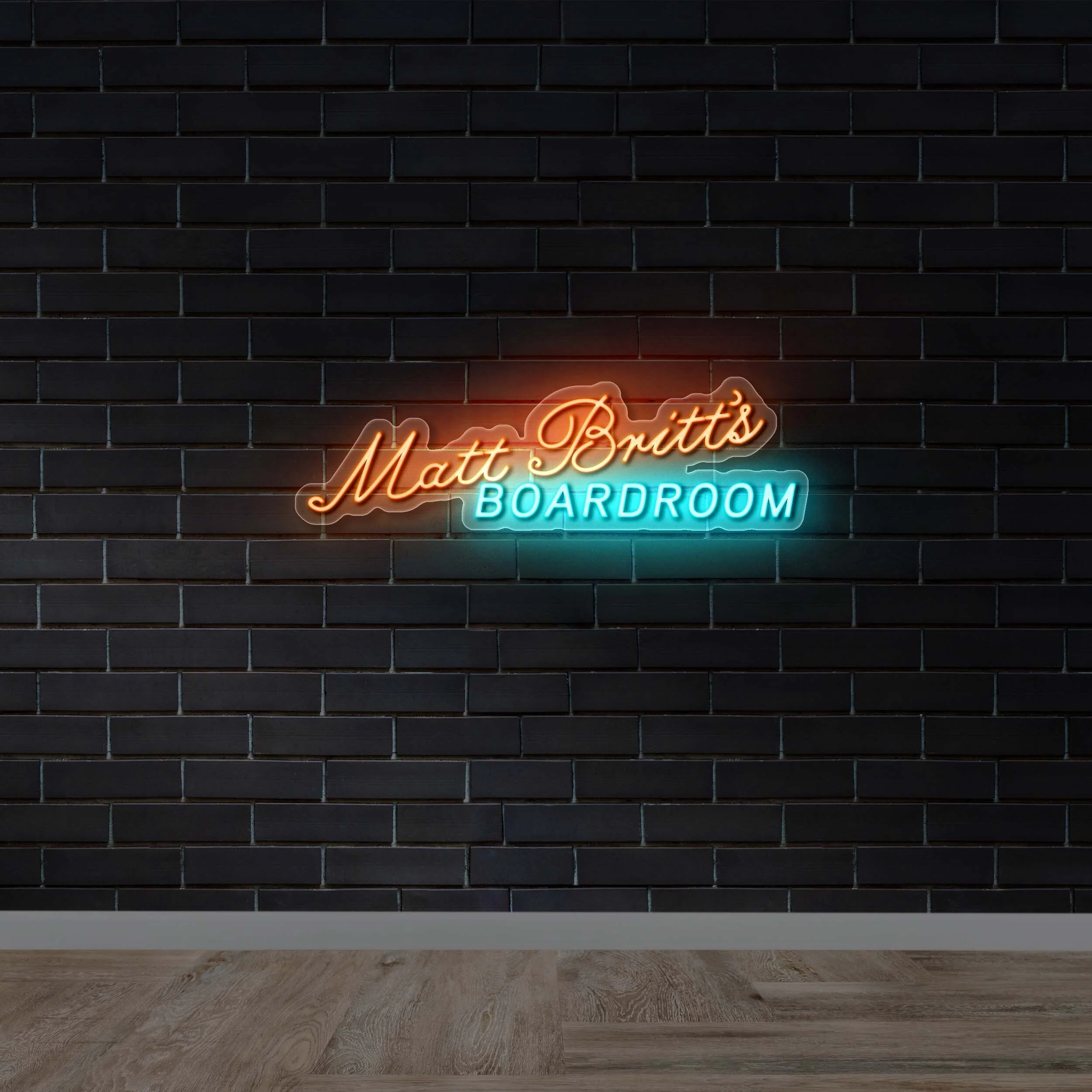 MATT BRITT'S BOARDROOM - Premium Neon Artwork