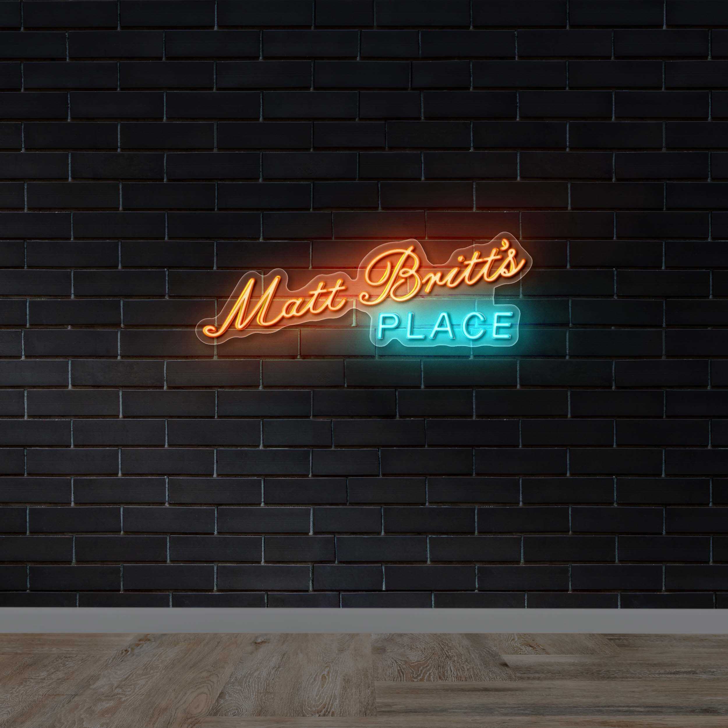 MATT BRITT'S PLACE - Premium Neon Artwork