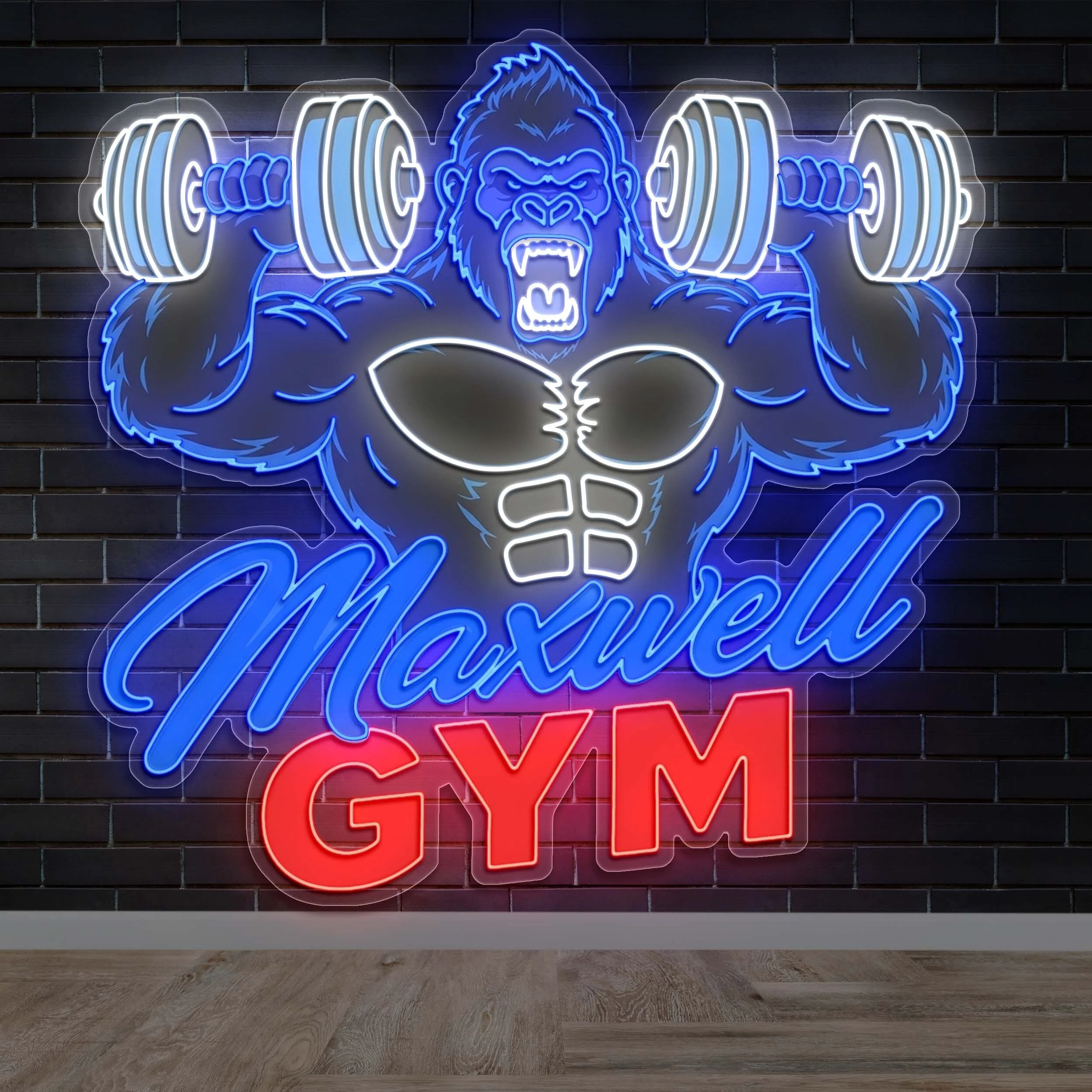 Maxwell Gym - Premium Neon Artwork