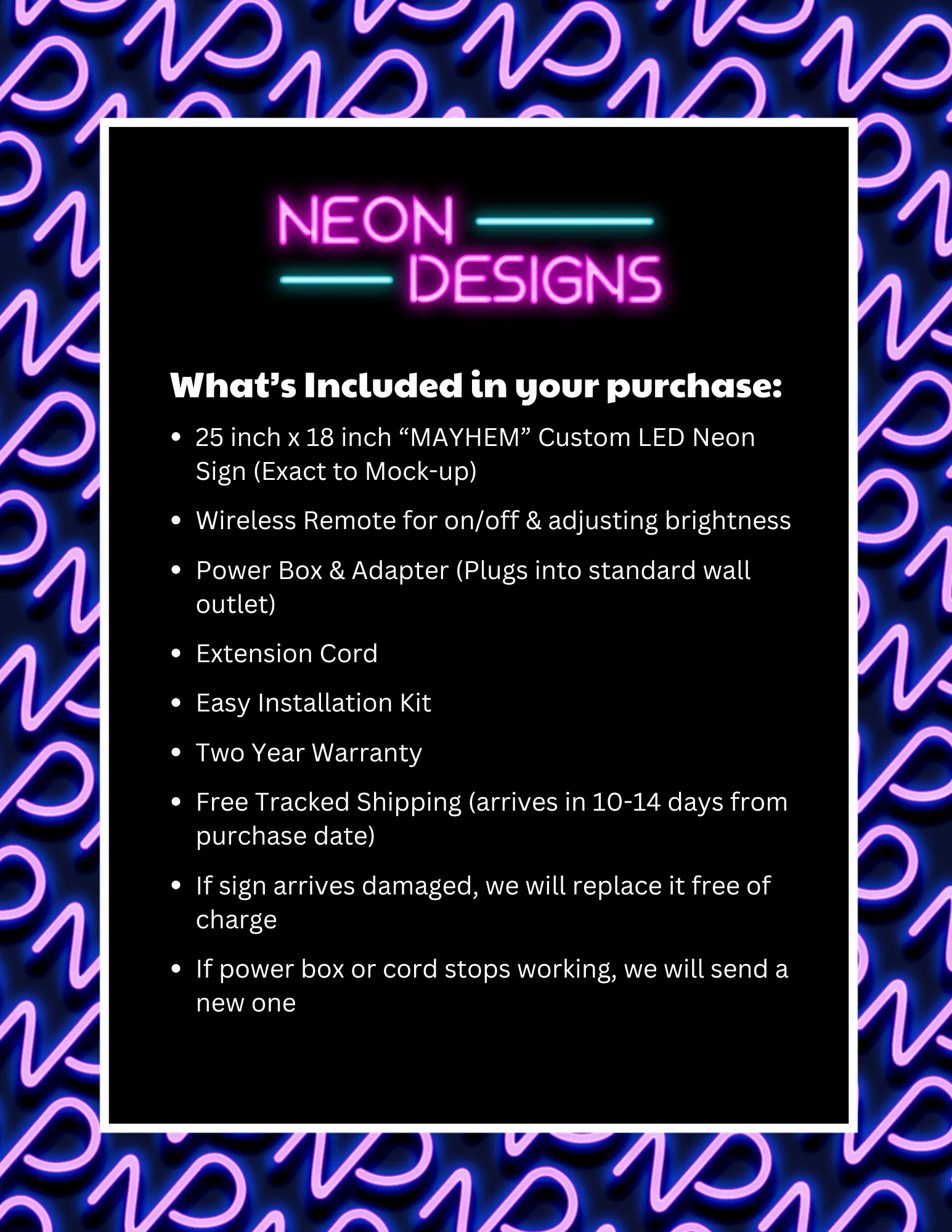 MAYHEM - Premium Neon Artwork - Image 2