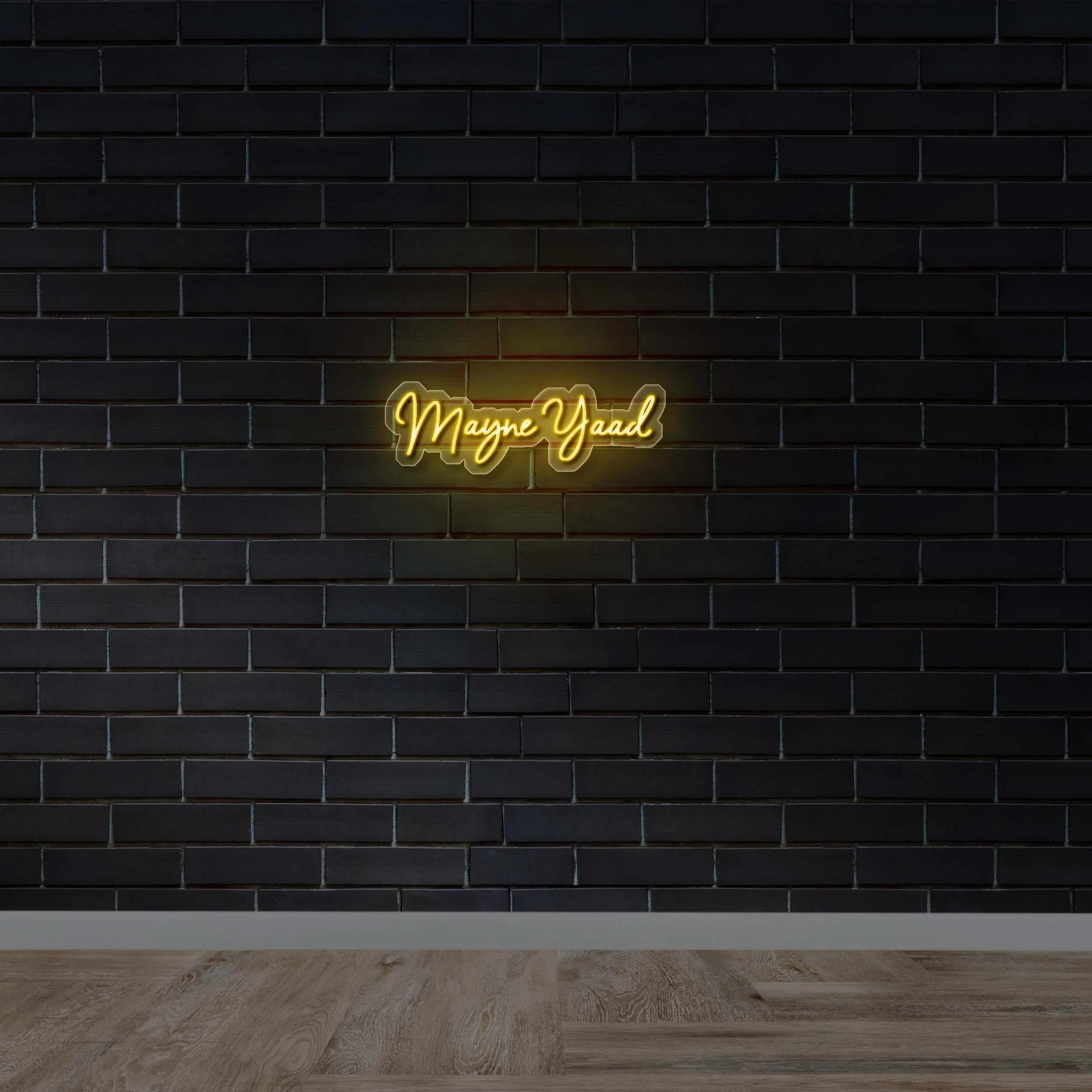 Mayne Yaad - Premium Neon Artwork