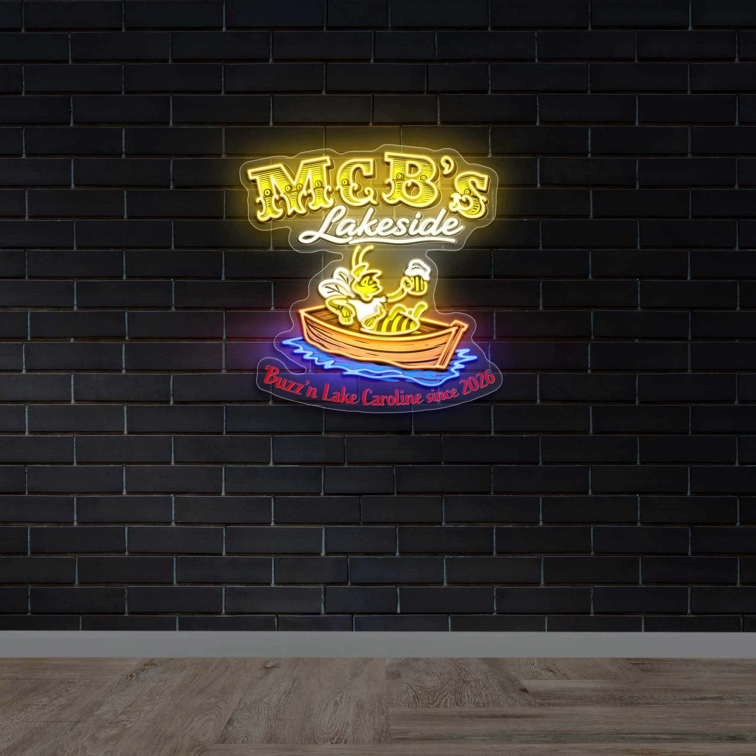 Mc B's Lakeside - Premium Neon Artwork