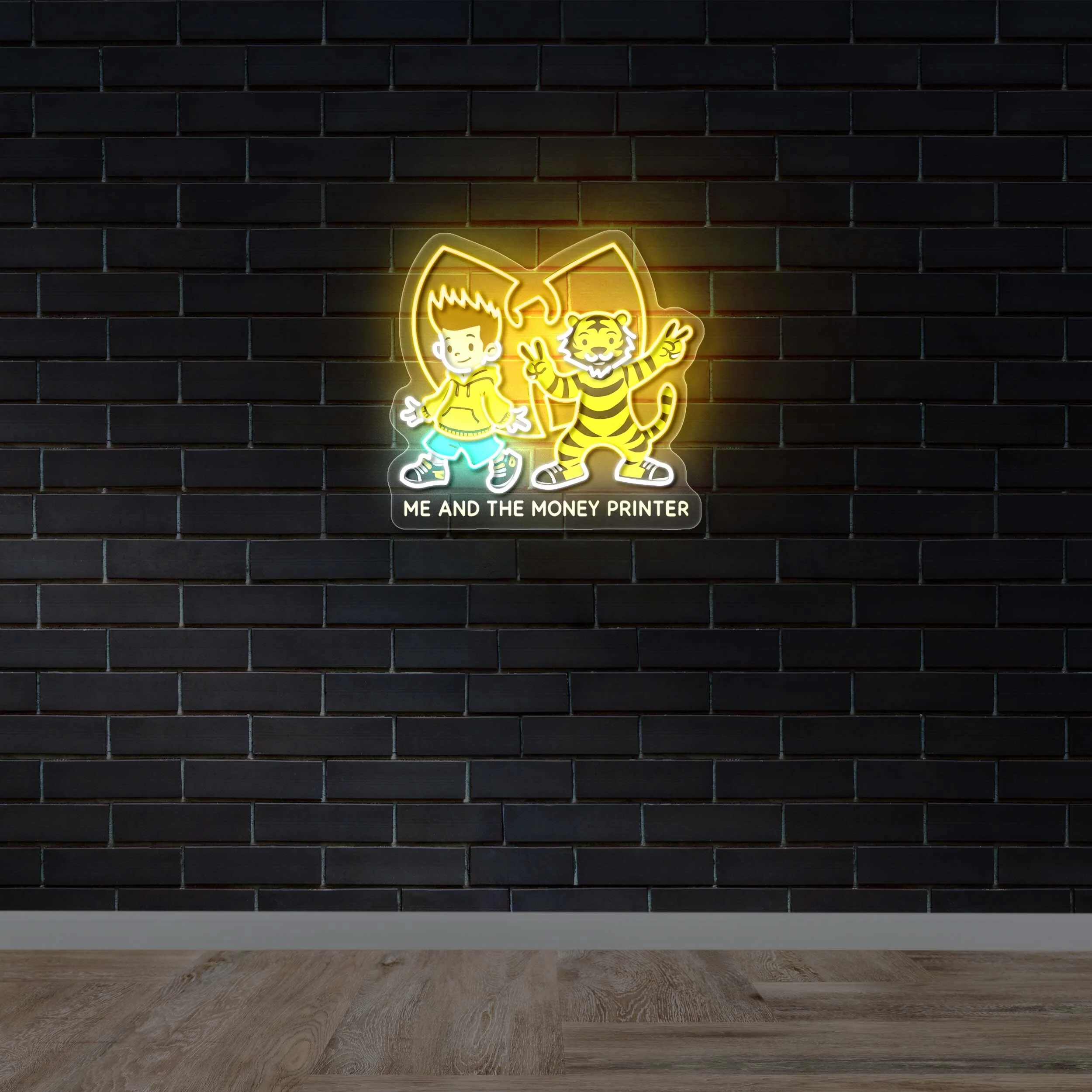ME AND THE MONEY PRINTER | 2nd Version - Premium Neon Artwork