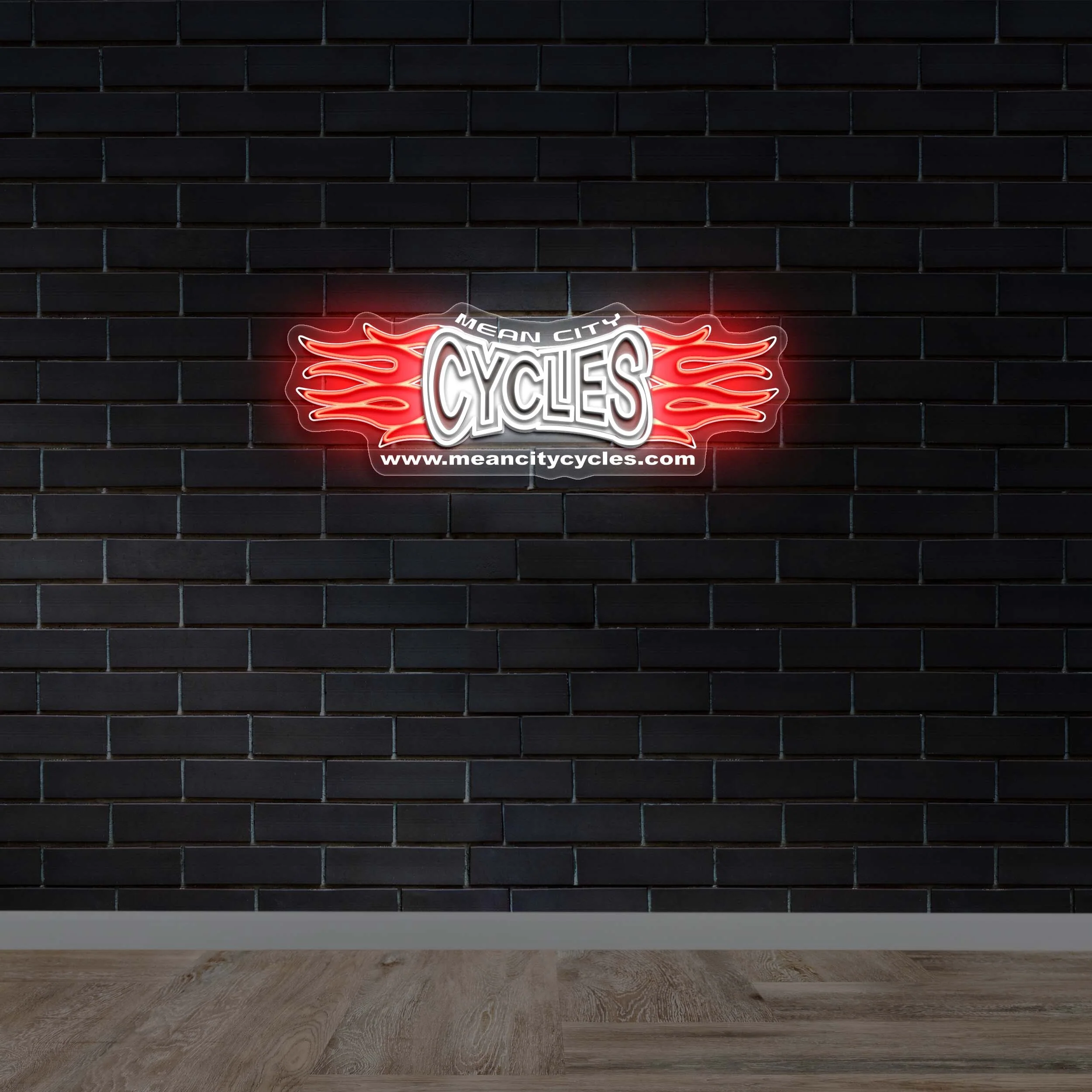Mean City Cycles - Premium Neon Artwork