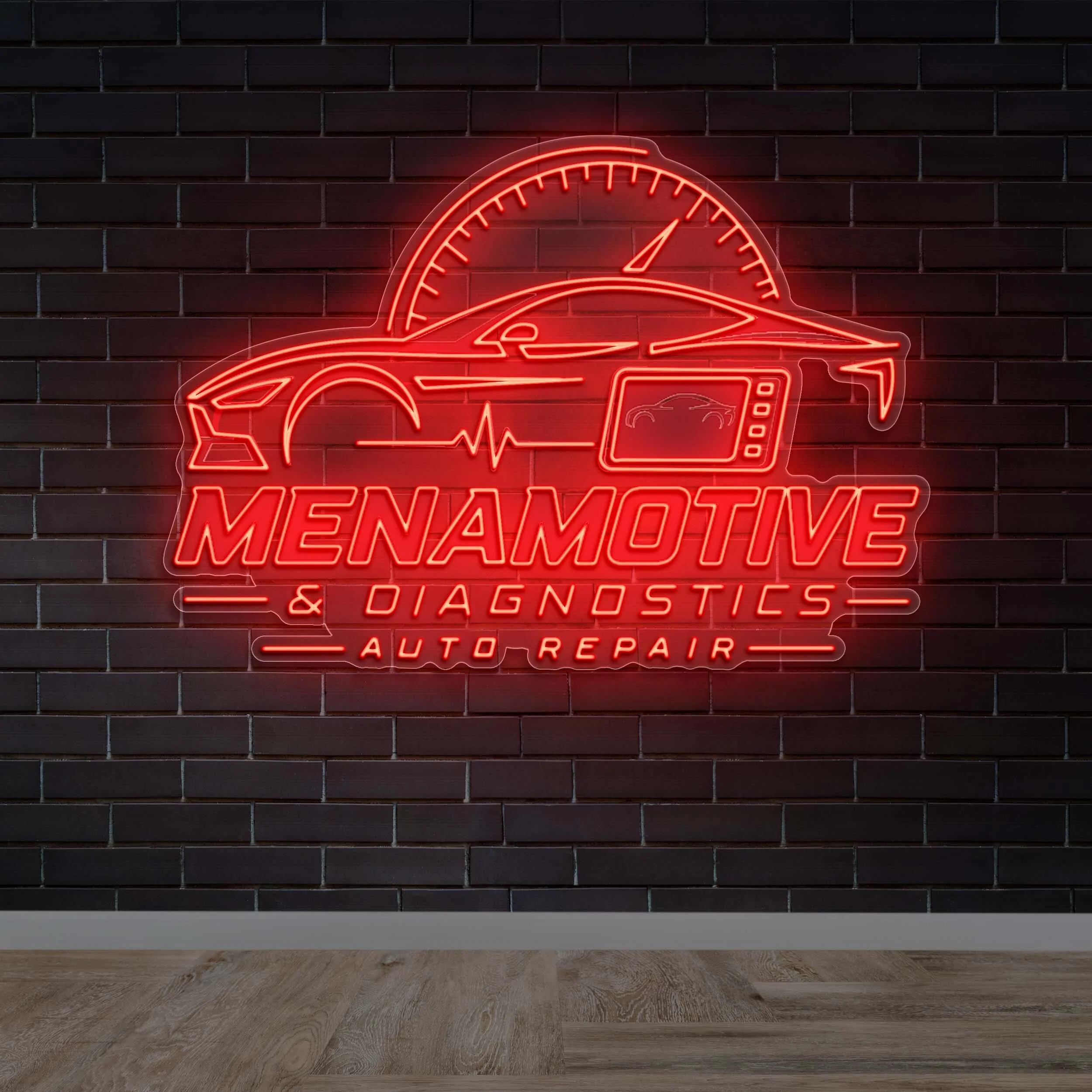 MENAMOTIVE - Premium Neon Artwork