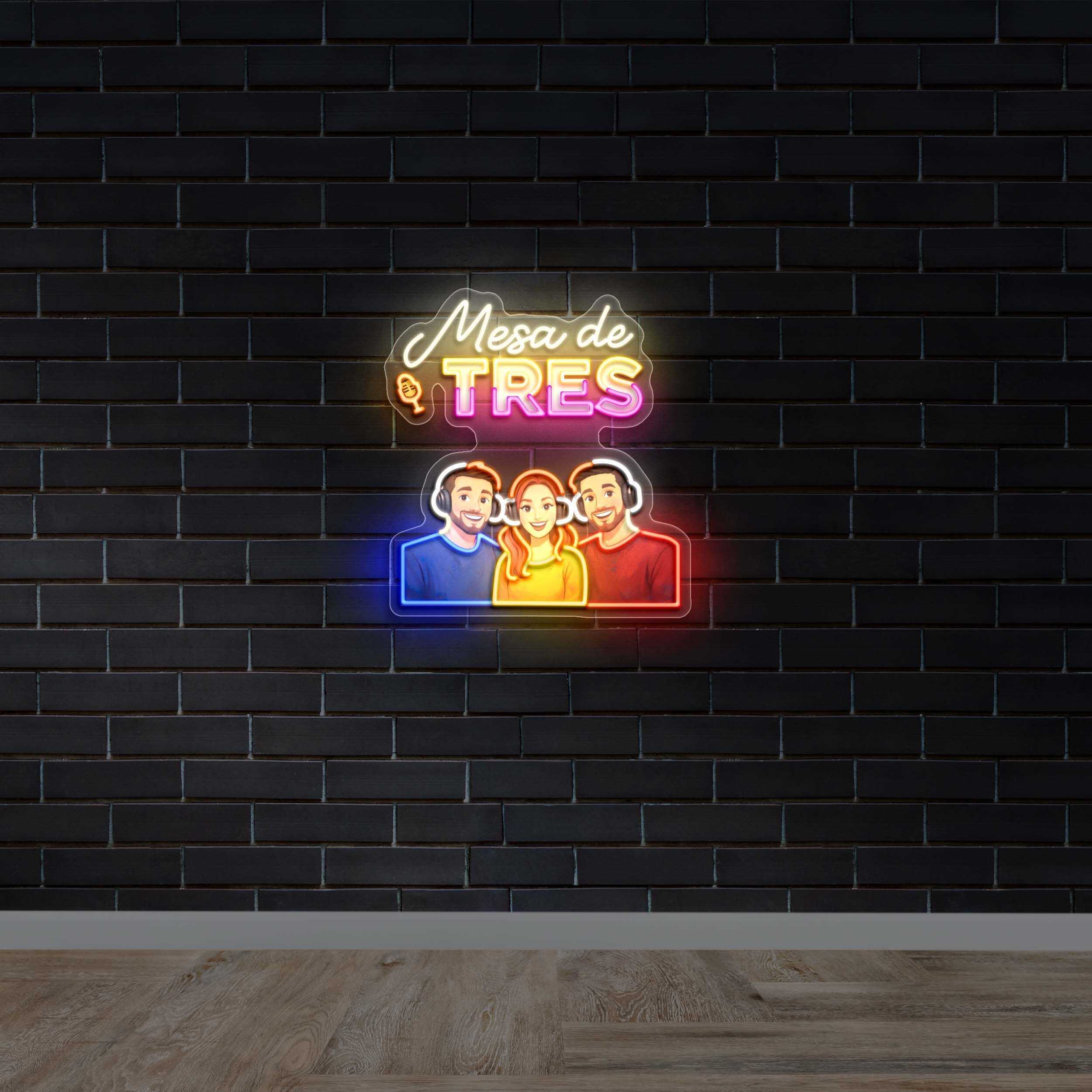 Mesa De Tres - Premium Neon Artwork