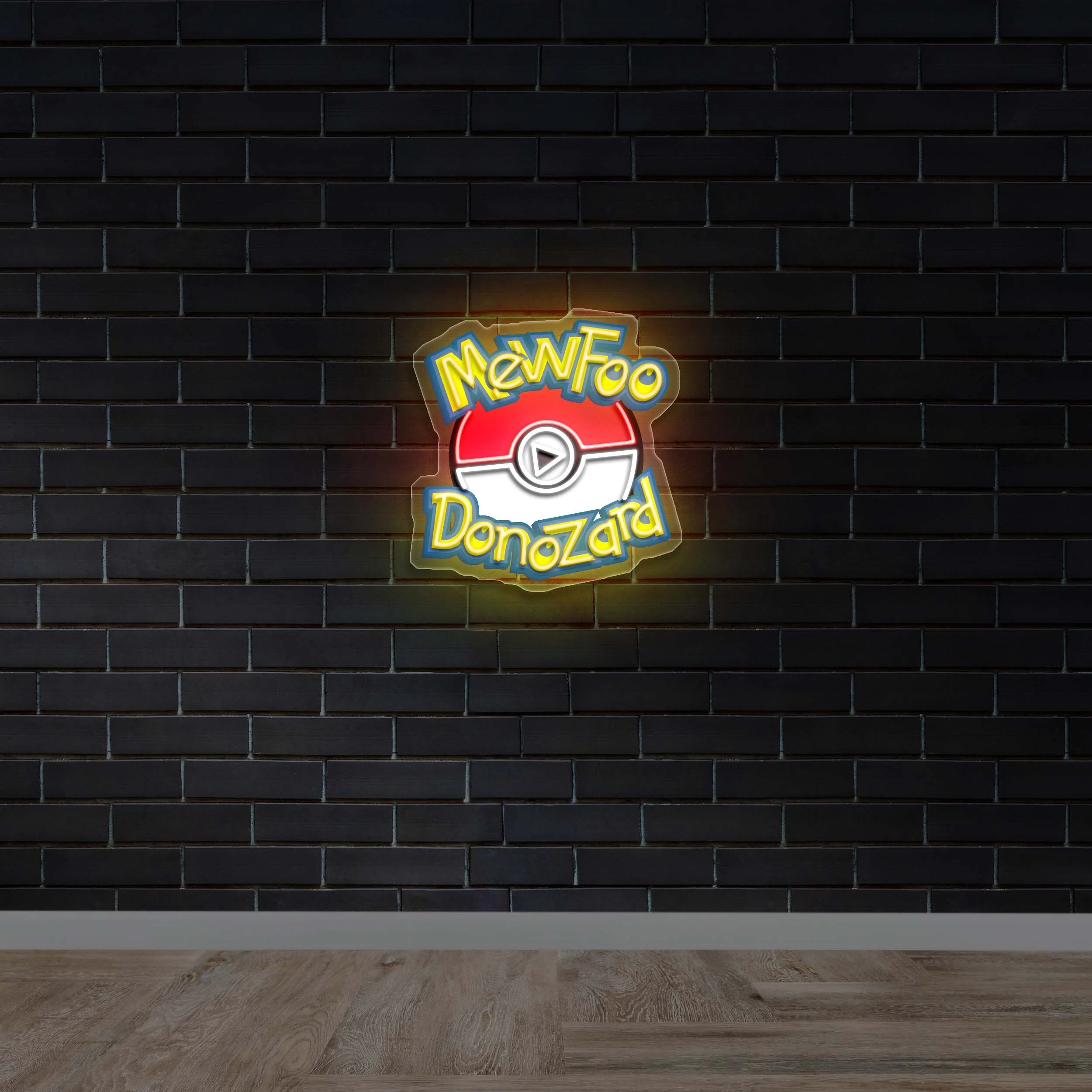 MewFoo Donozard - Premium Neon Artwork