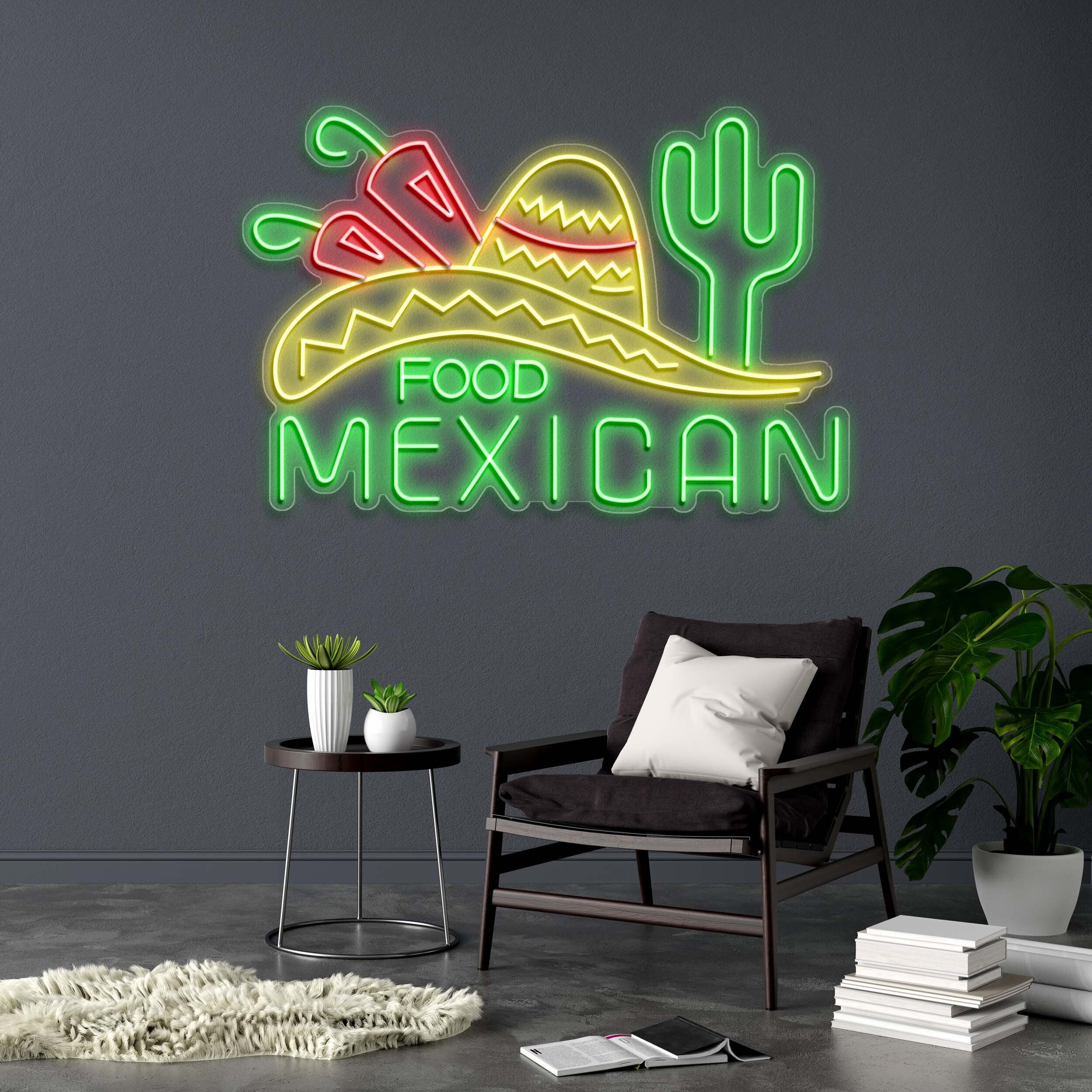 MEXICAN FOOD - Premium Neon Artwork