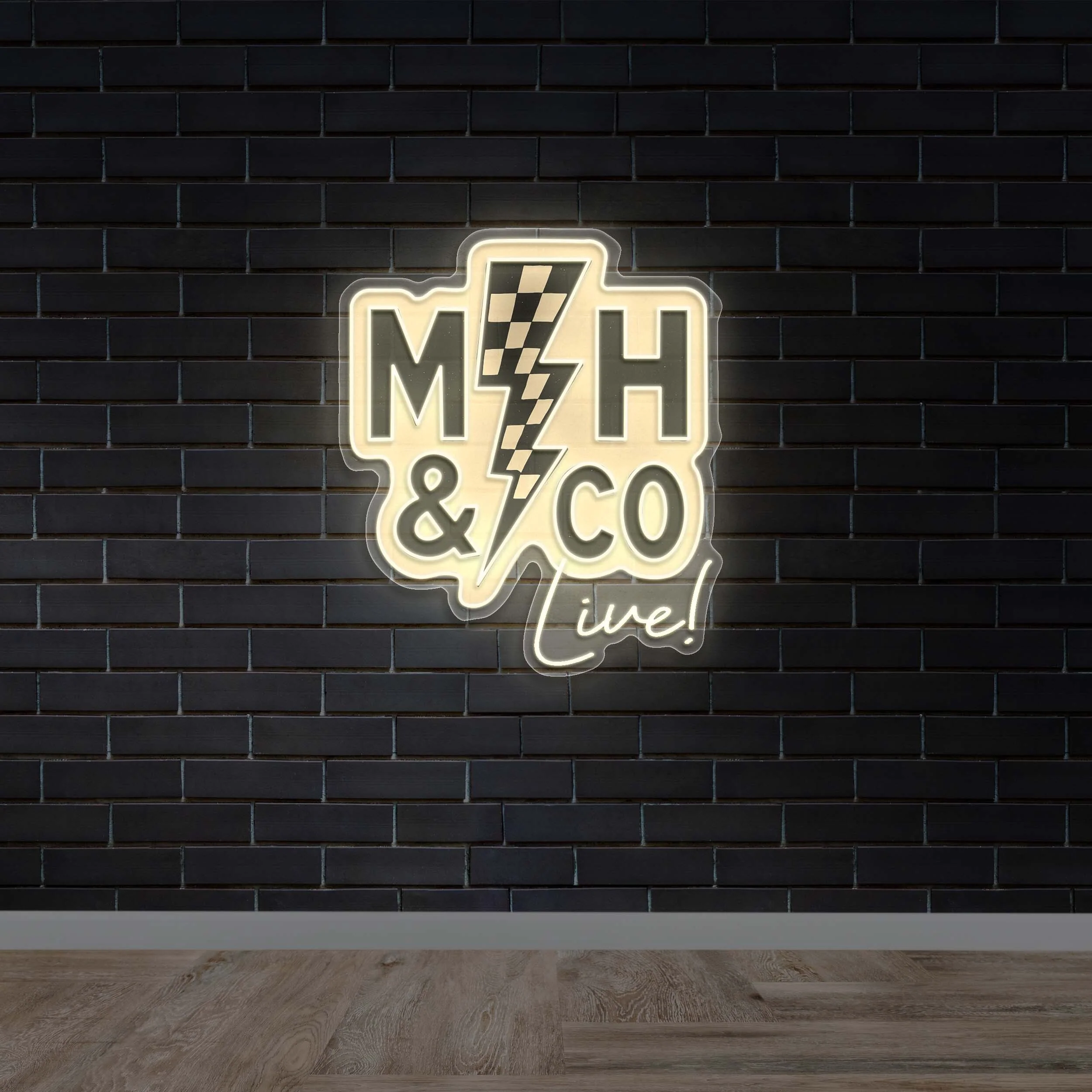 MH & Co Live - Premium Neon Artwork