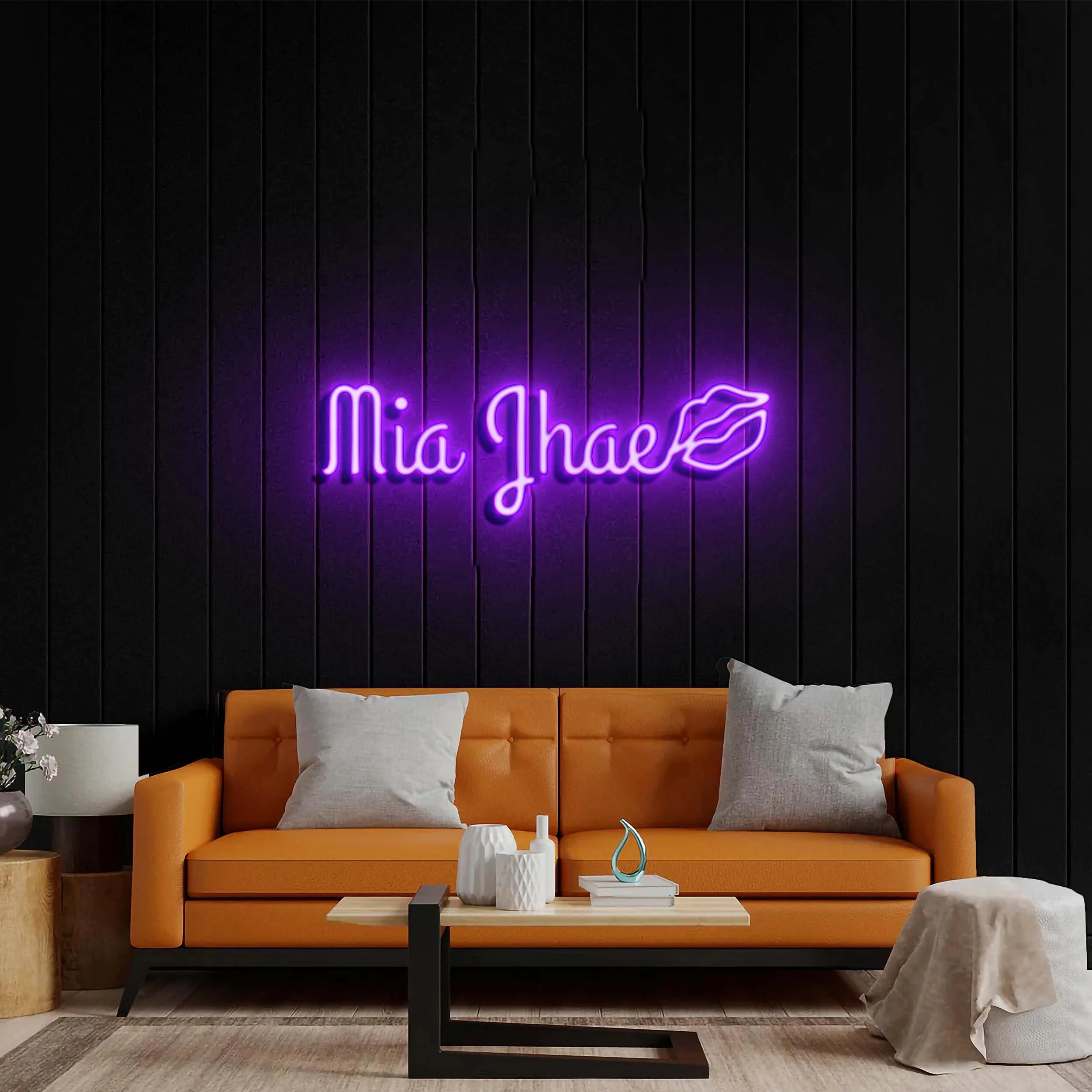 Mia Jhae - Premium Neon Artwork