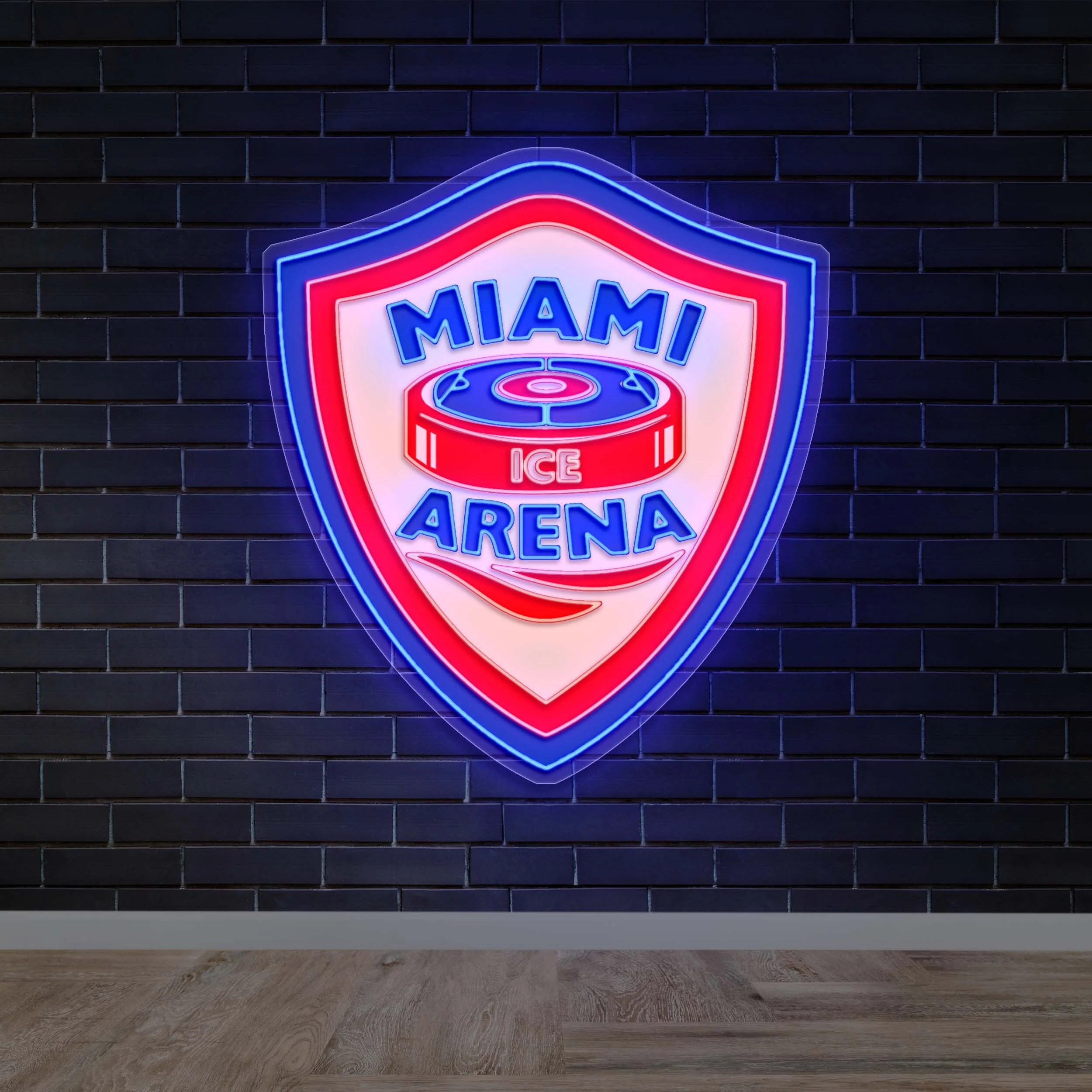 MIAMI ARENA - Premium Neon Artwork
