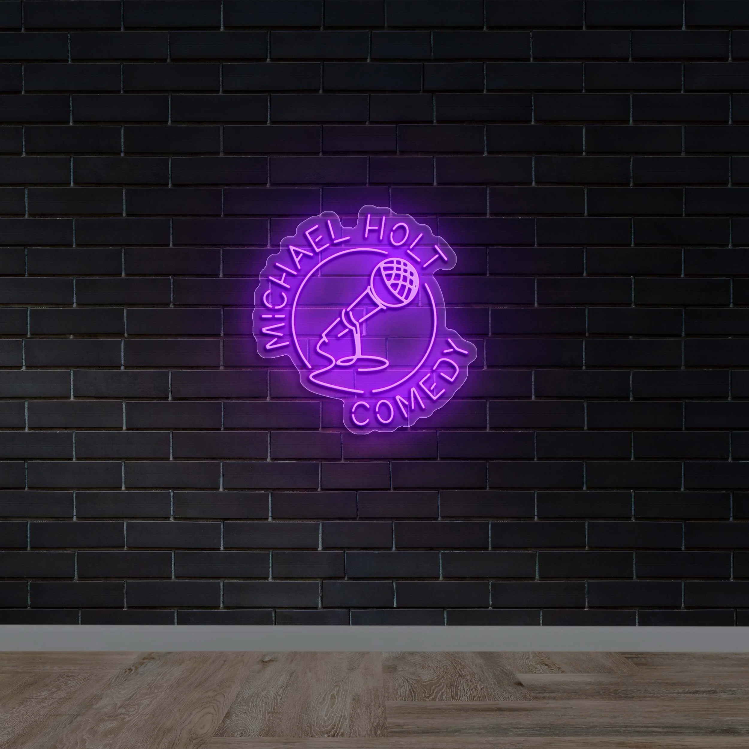 Michael Holt Comedy – Premium Neon Artwork