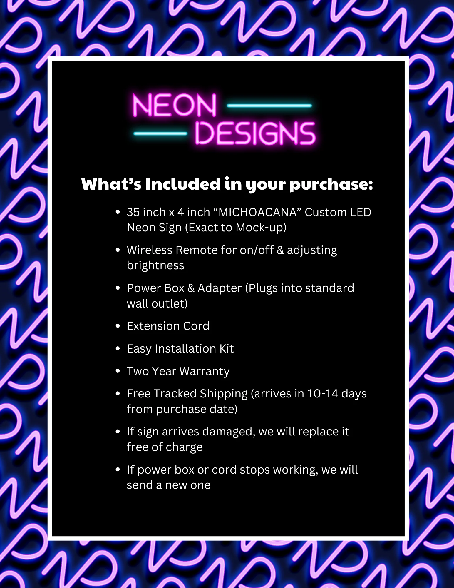 MICHOACANA - Premium Neon Artwork - Image 2