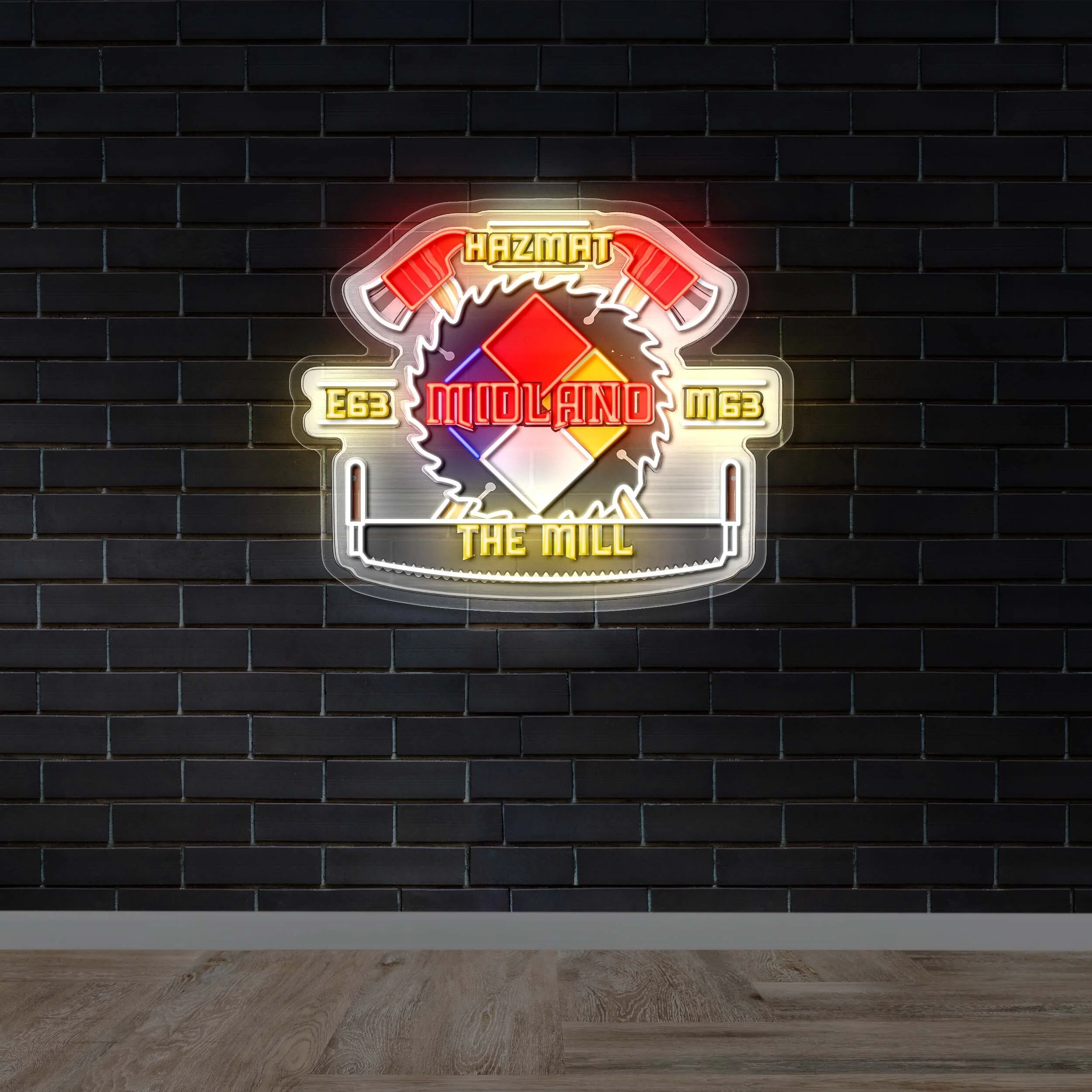 MIDLAND THE MILL - Premium Neon Artwork