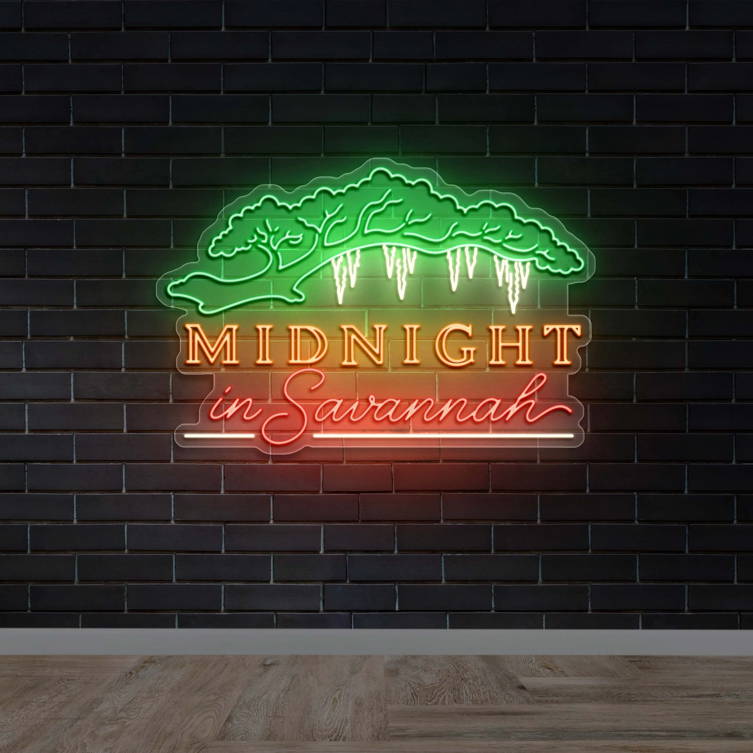 MIDNIGHT in SAVANNAH - Premium Neon Artwork