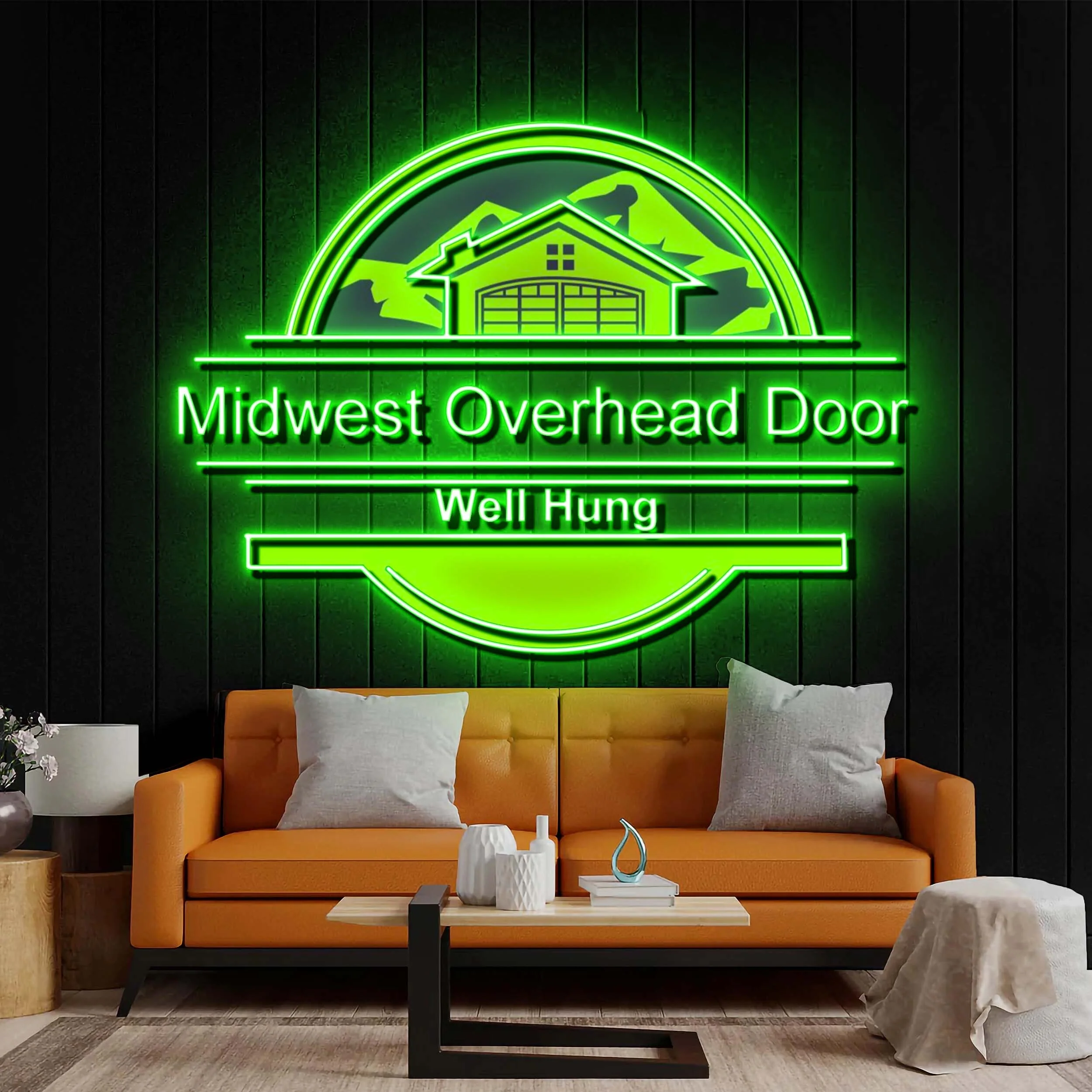 Midwest Overhead Door - Premium Neon Artwork
