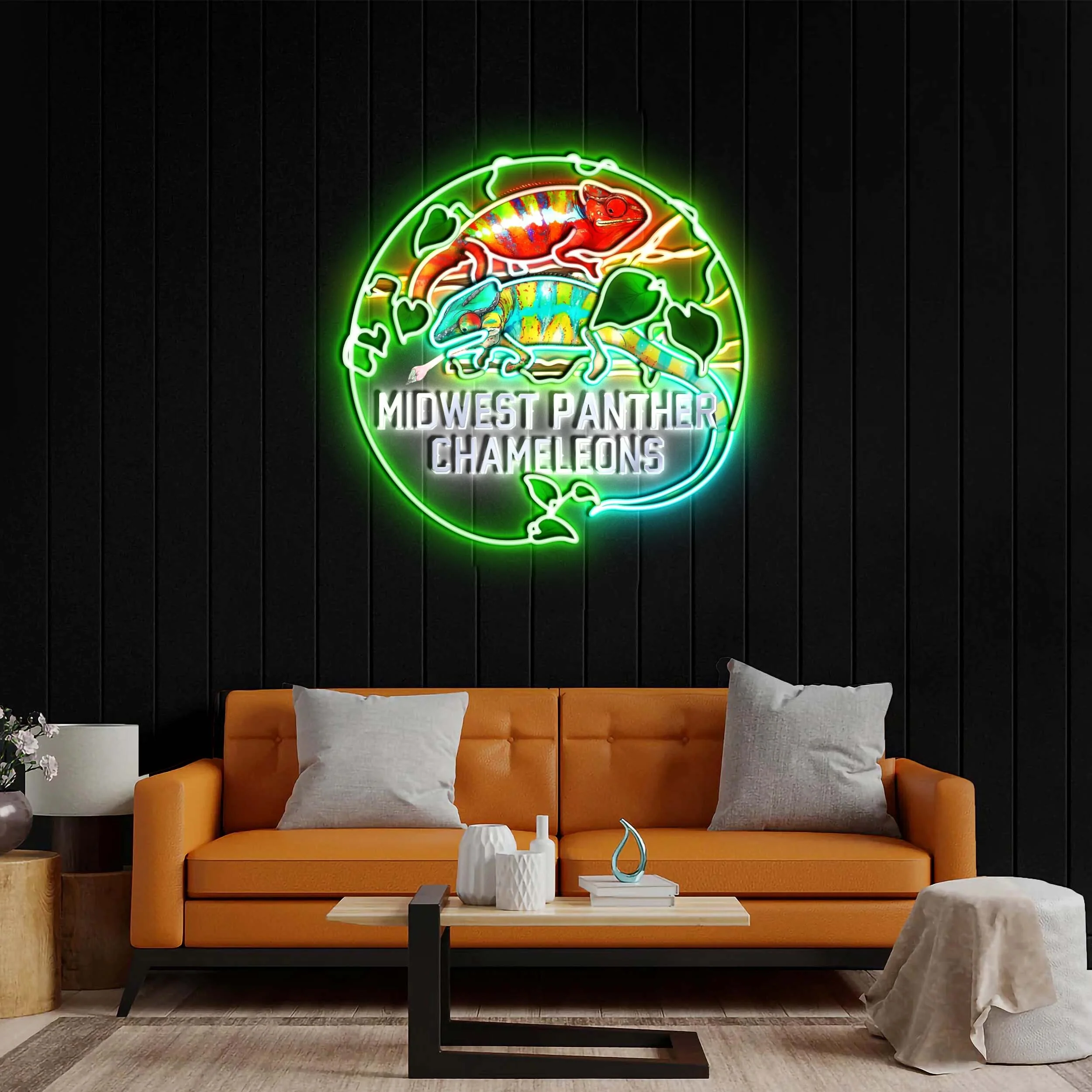 Midwest Panther Chameleons - Premium Neon Artwork