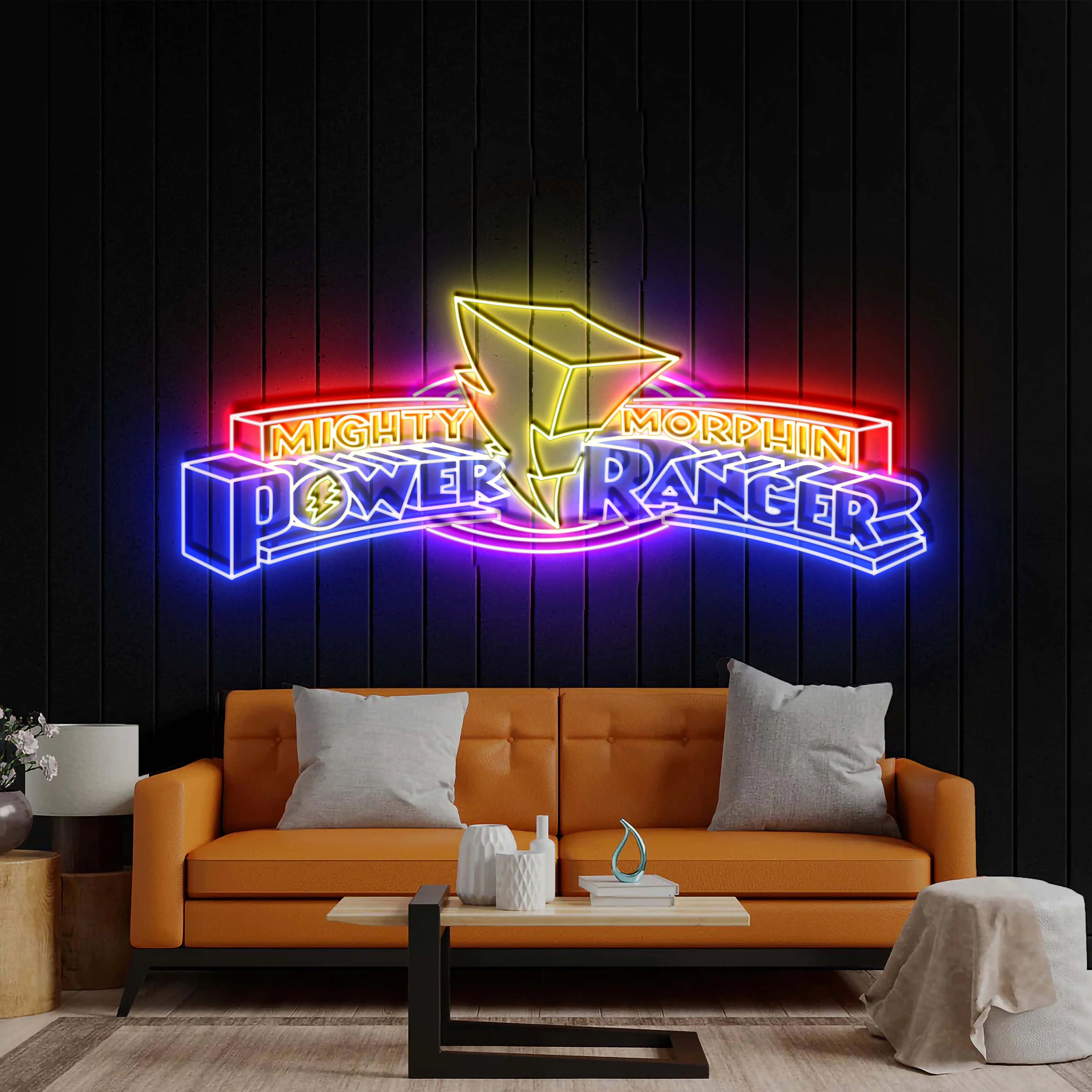 Mighty Morphin - Premium Neon Artwork