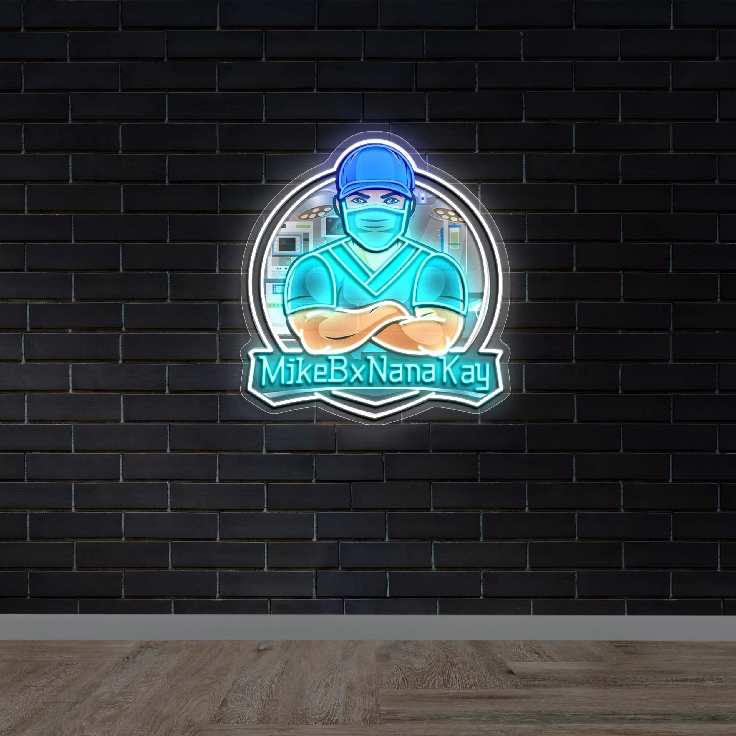 MikeBxNanaKay Logo - Premium Neon Artwork