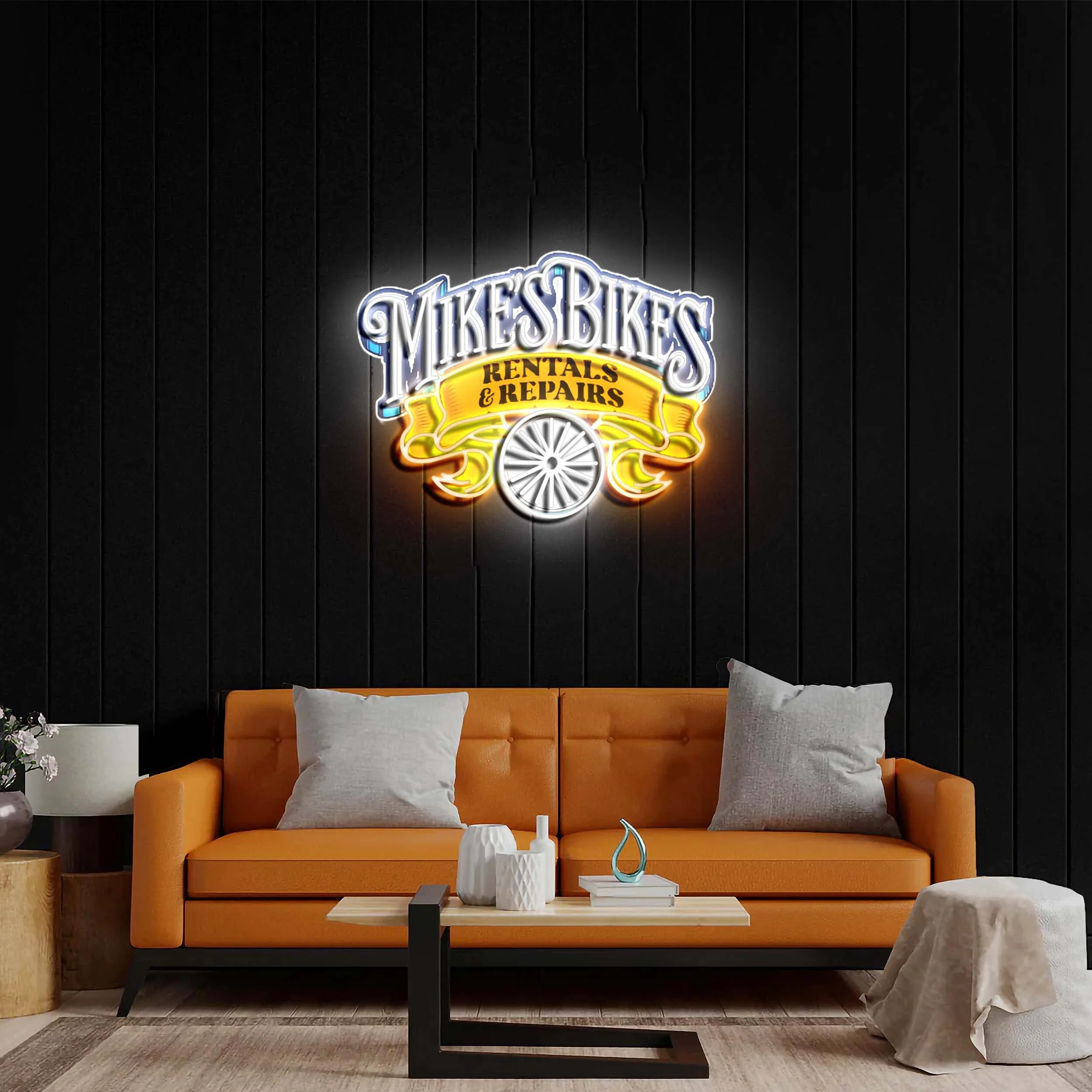Mike's Bikes - Premium Neon Artwork