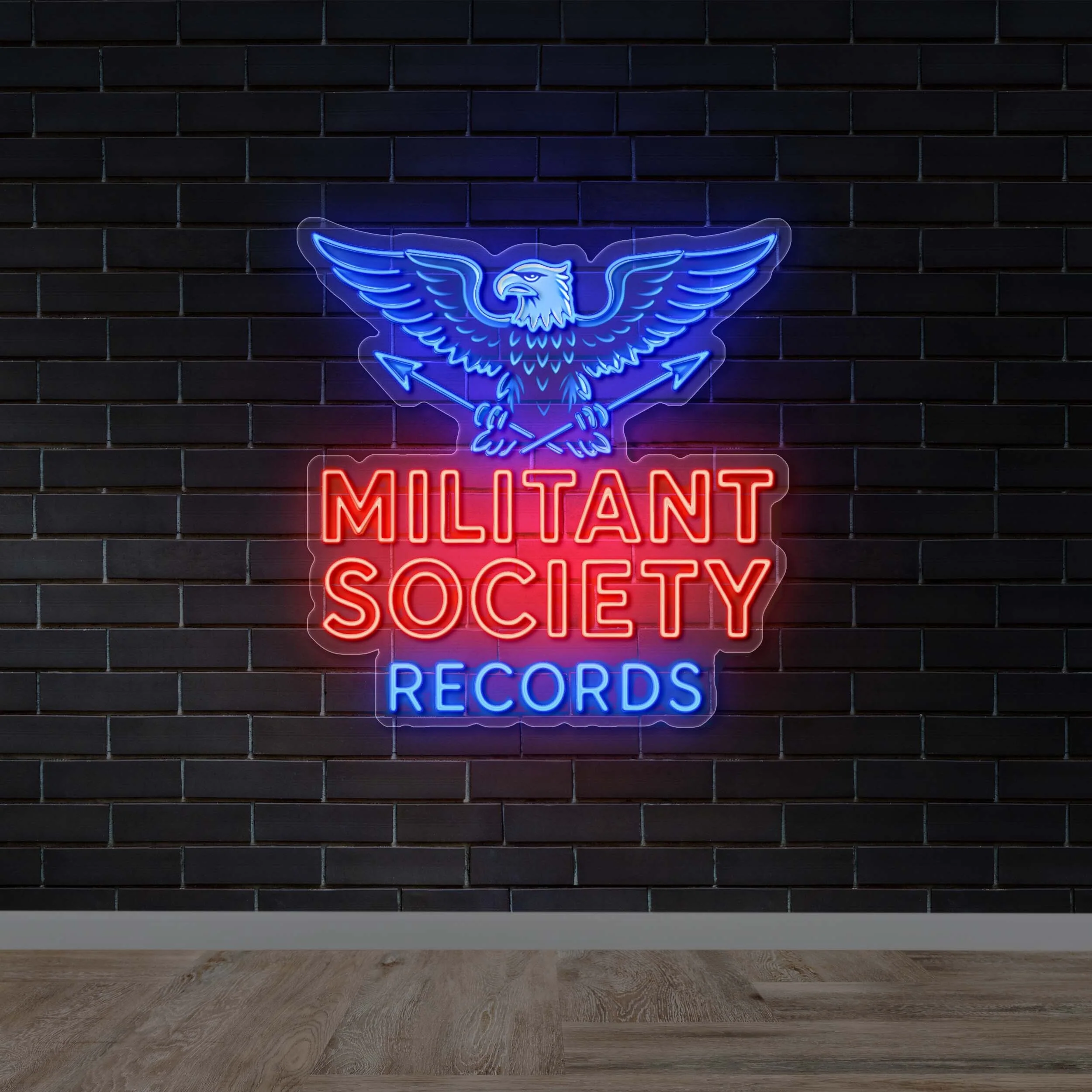 Militant Society Records - Premium Neon Artwork - Image 2