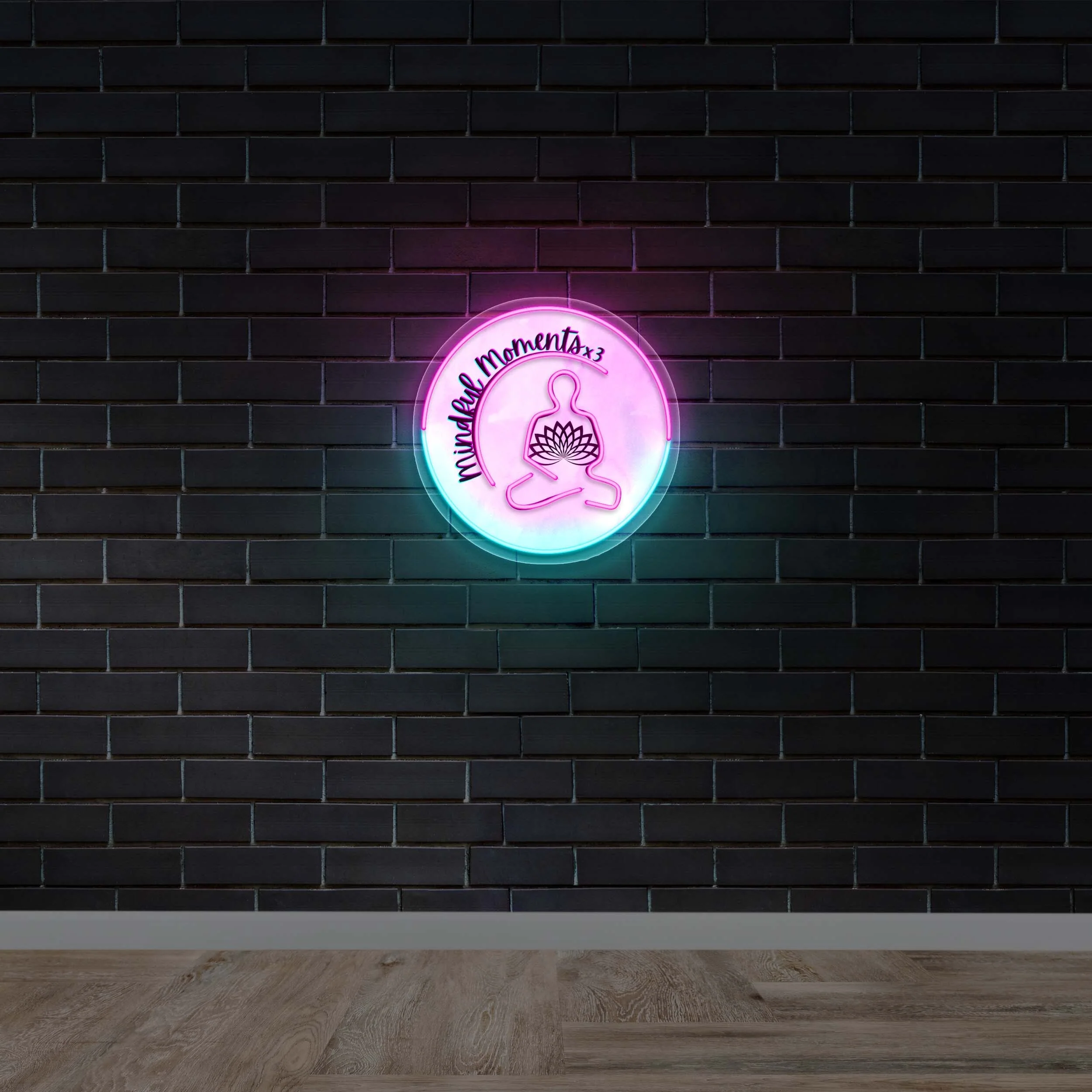 Mindful Moments x3 - Premium Neon Artwork