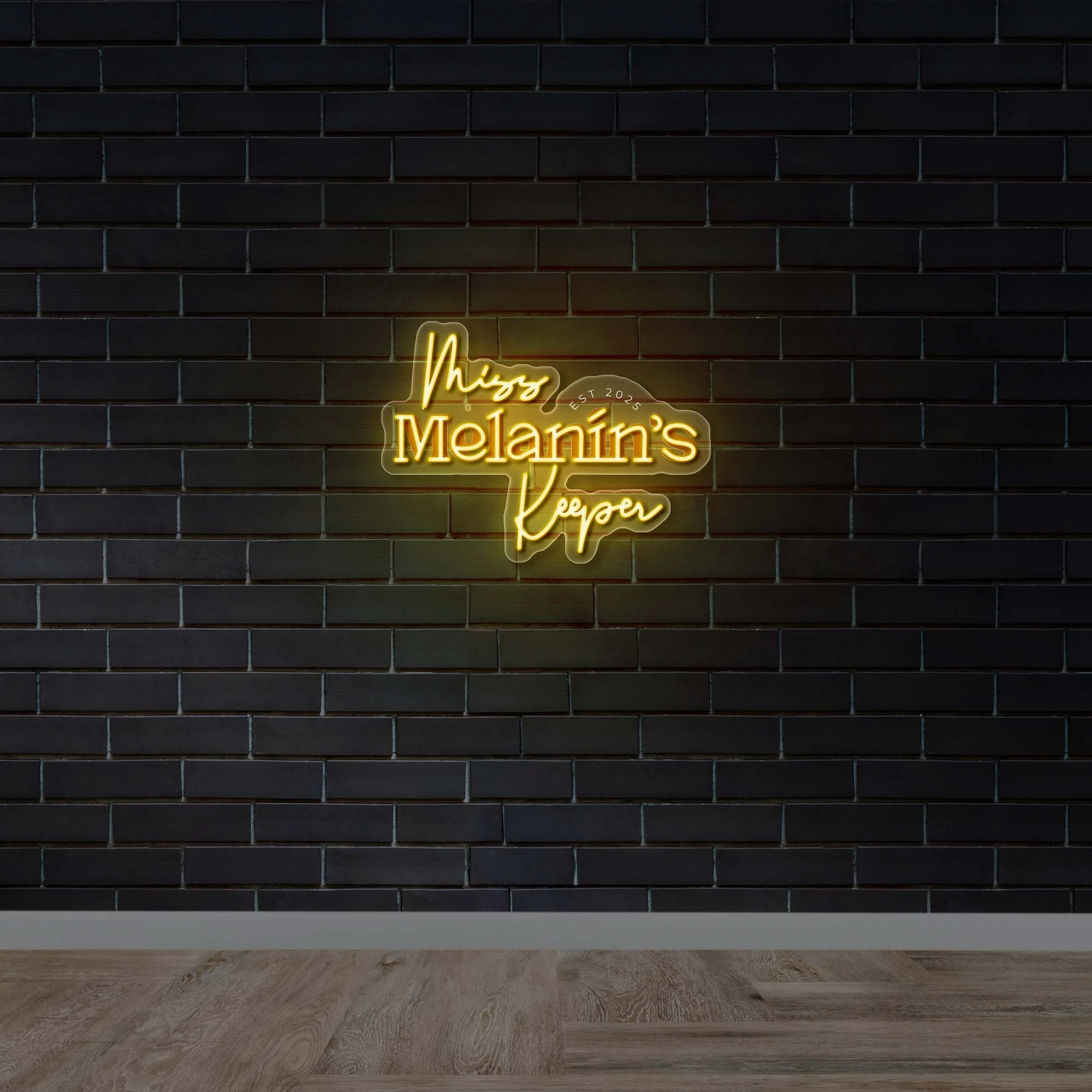 Miss Melanin's Keeper - Premium Neon Artwork