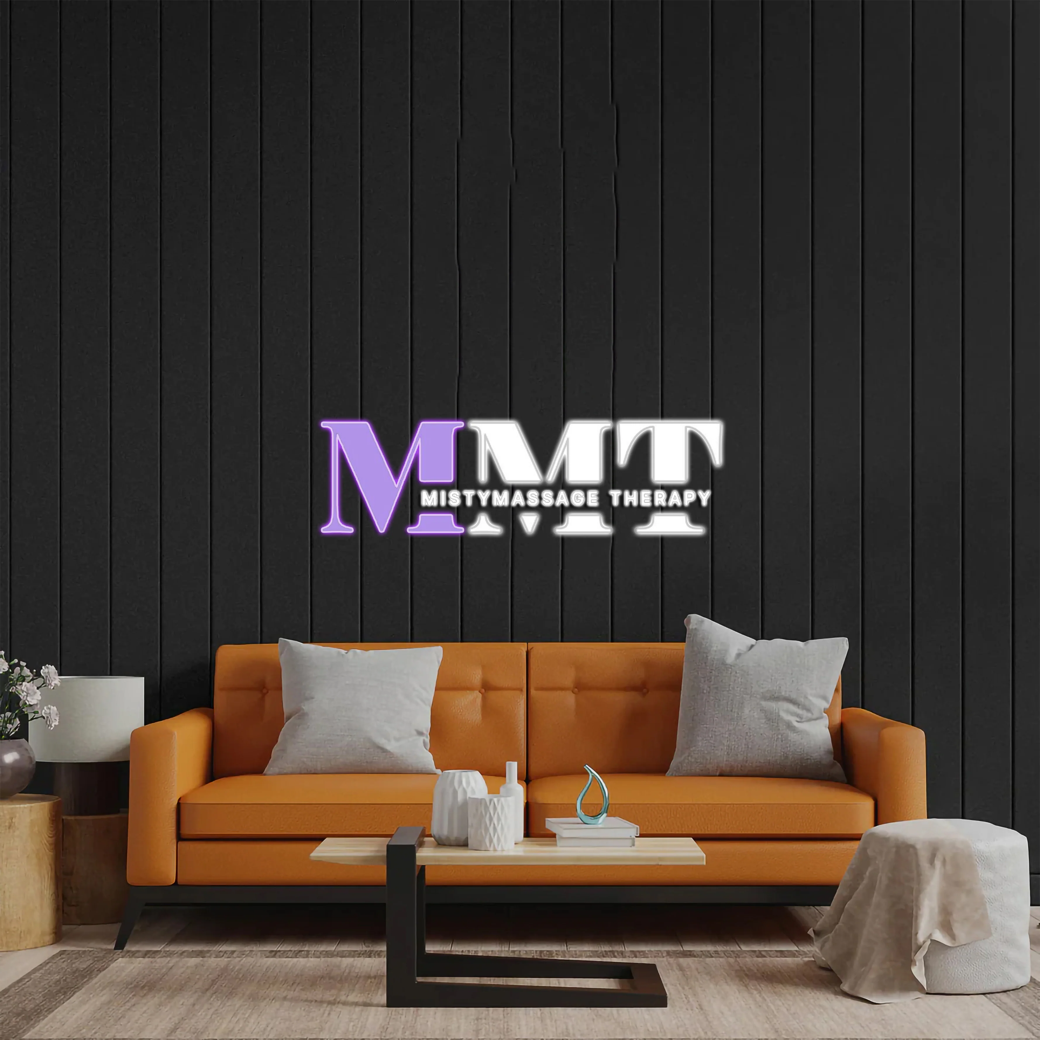 Misty Massage Therapy - Premium Neon Artwork