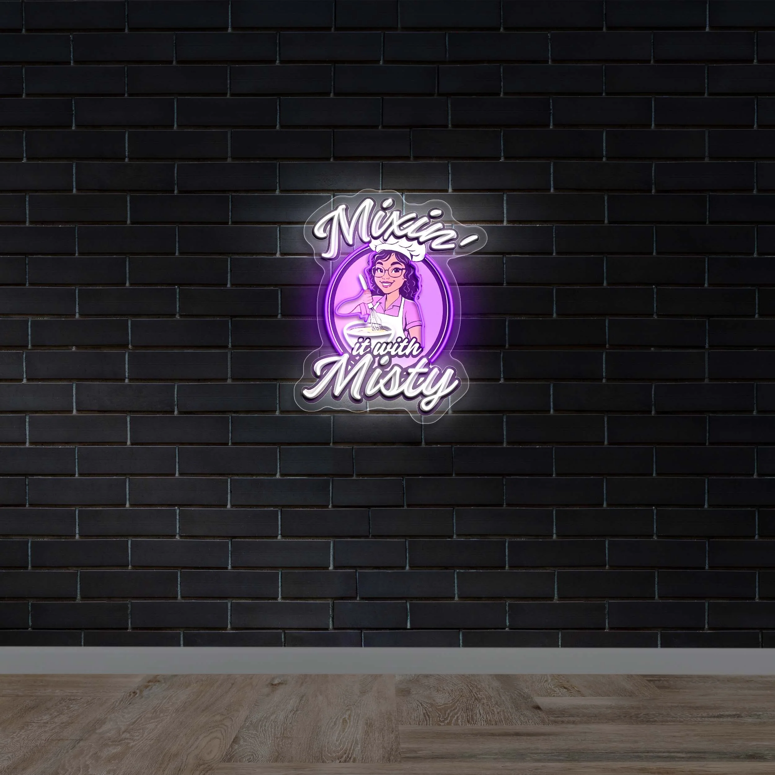 Mixin’ it with Misty - Premium Neon Artwork