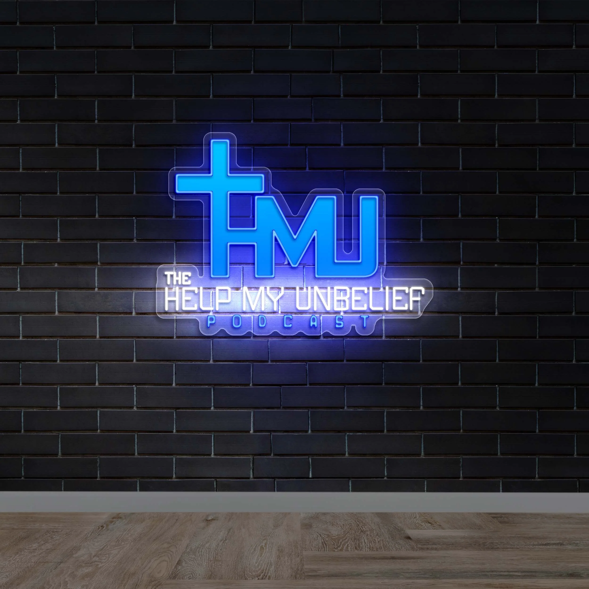 +MJ HELP MY UNBELIEF PODCAST - Premium Neon Artwork