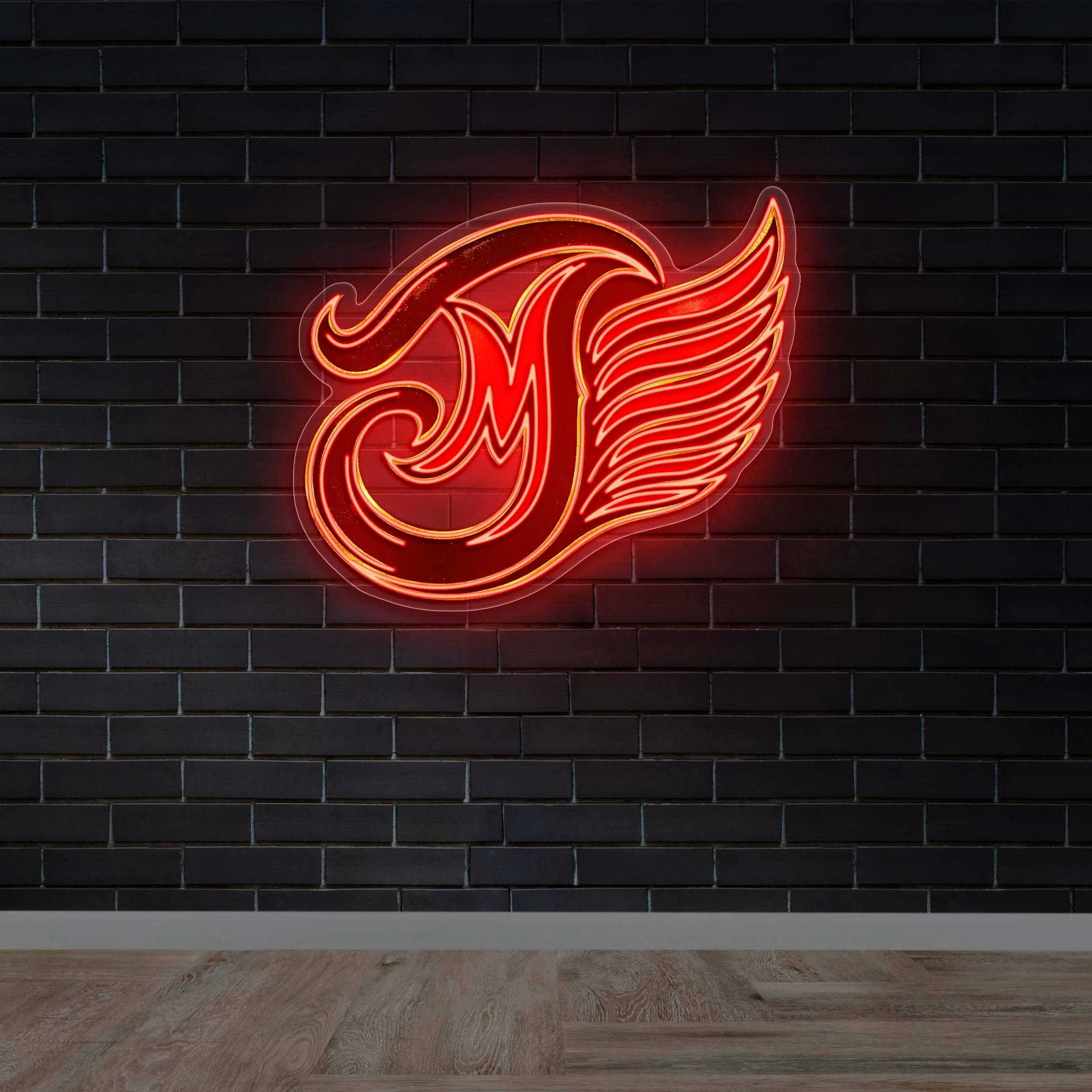 MJ Winged Logo - Premium Neon Artwork