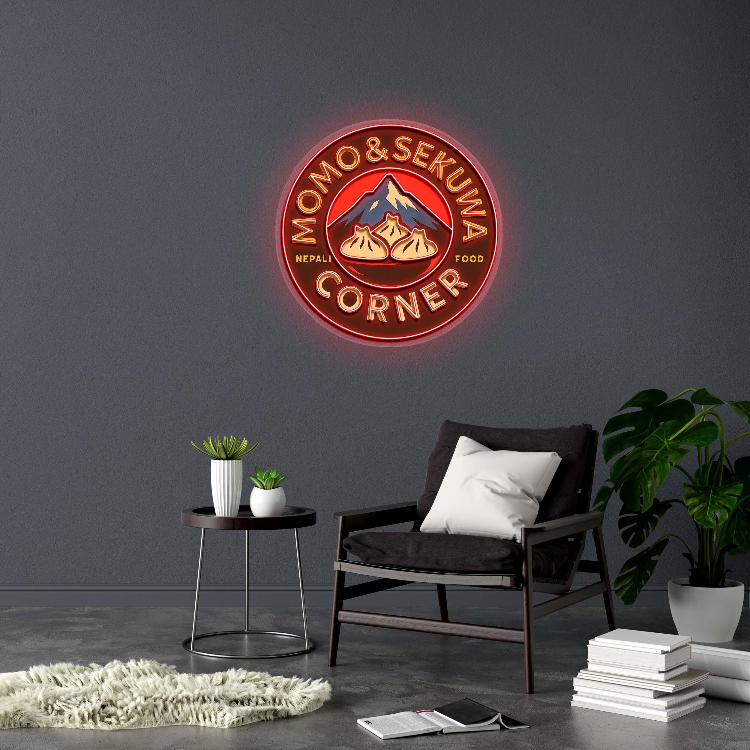 MOMO & SEKUWA CORNER - Premium Neon Artwork